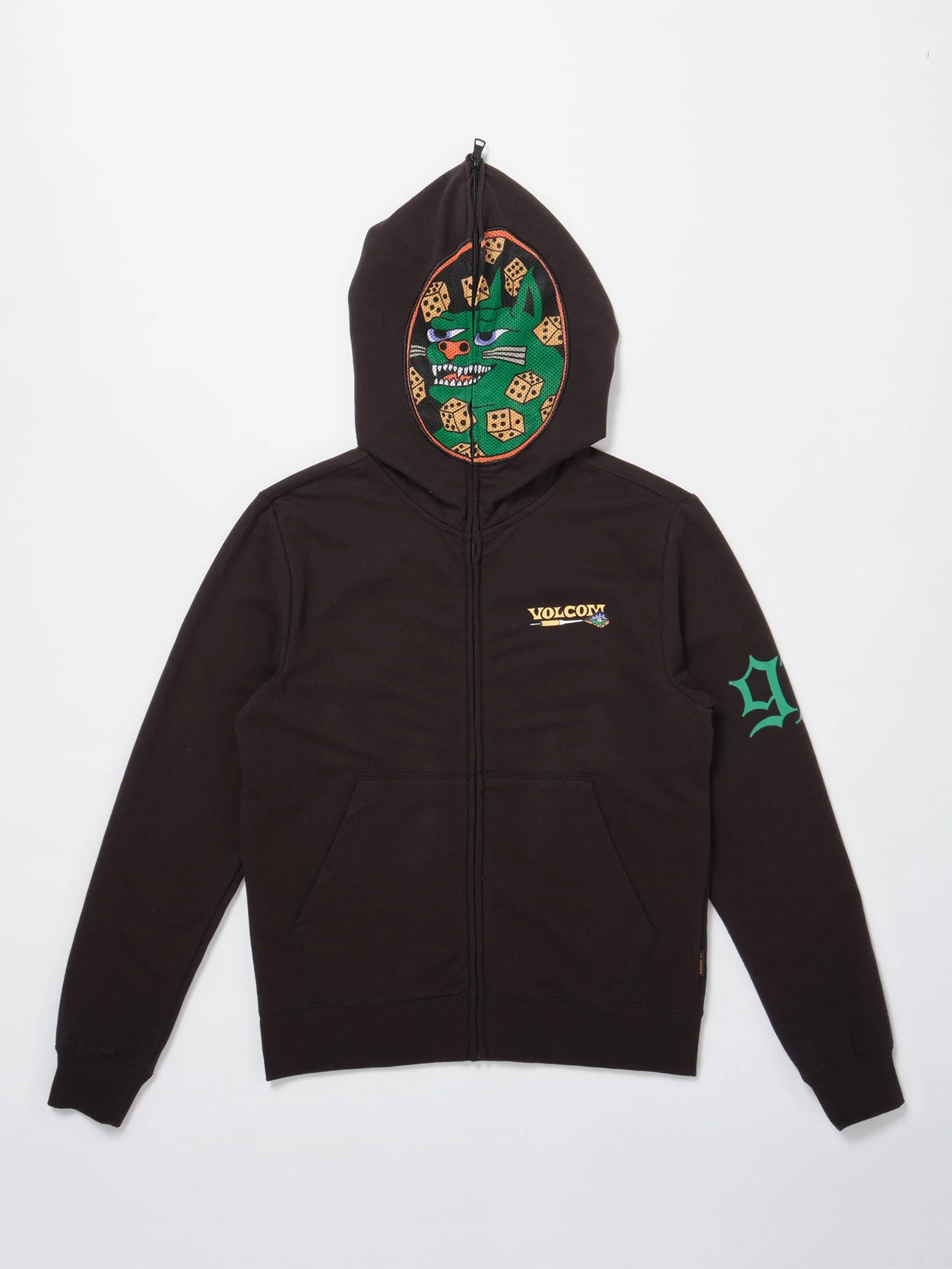 Nando Von Arb Full Zip Sweatshirt - BLACK - (KINDER) - Image 4