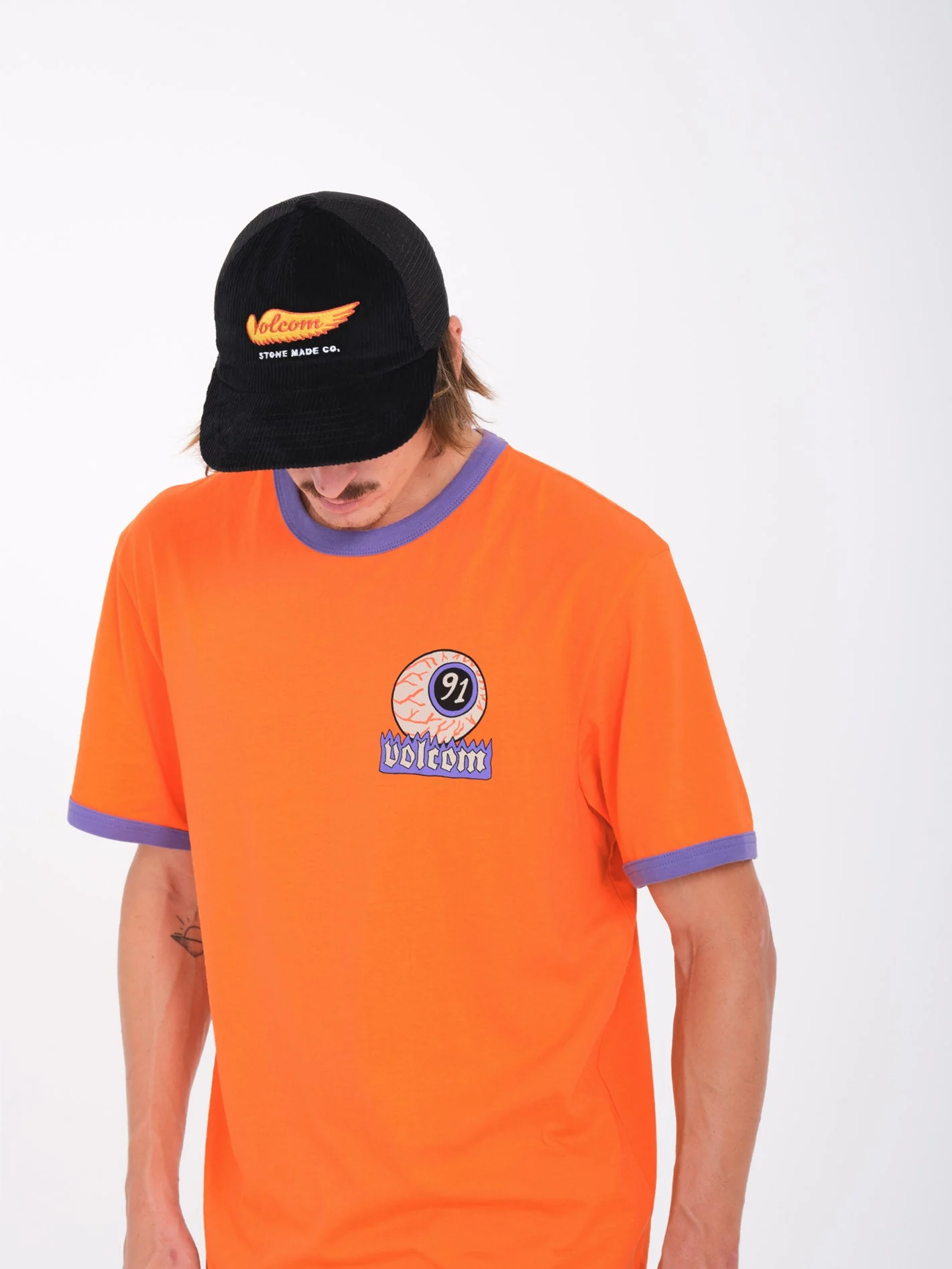 Nando Von Arb Ringer T-Shirt - CARROT - Image 10