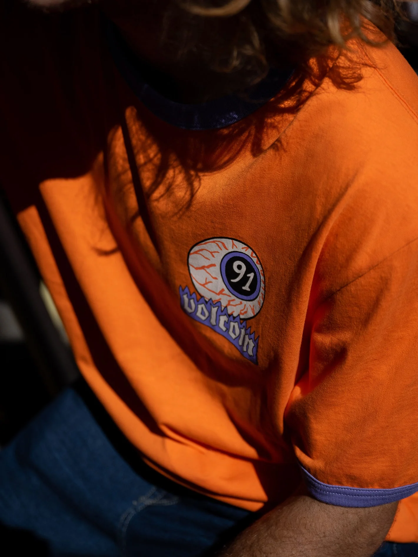 Nando Von Arb Ringer T-Shirt - CARROT - Image 4