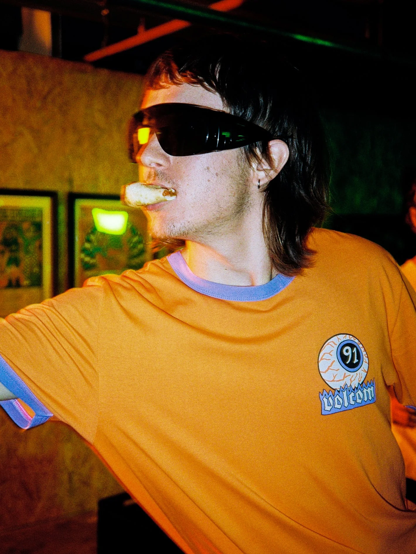 Nando Von Arb Ringer T-Shirt - CARROT - Image 6
