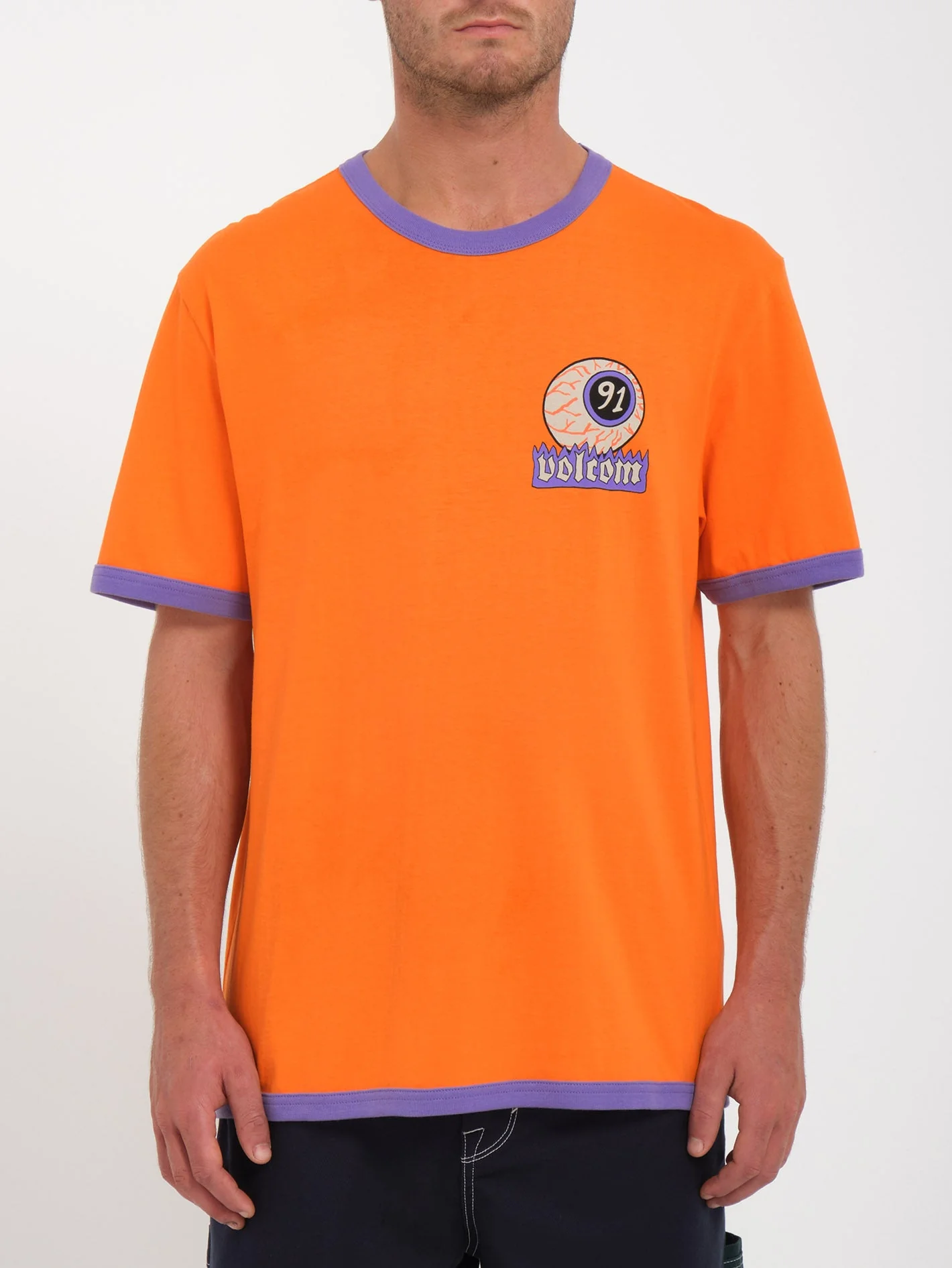 Nando Von Arb Ringer T-Shirt - CARROT - Image 7