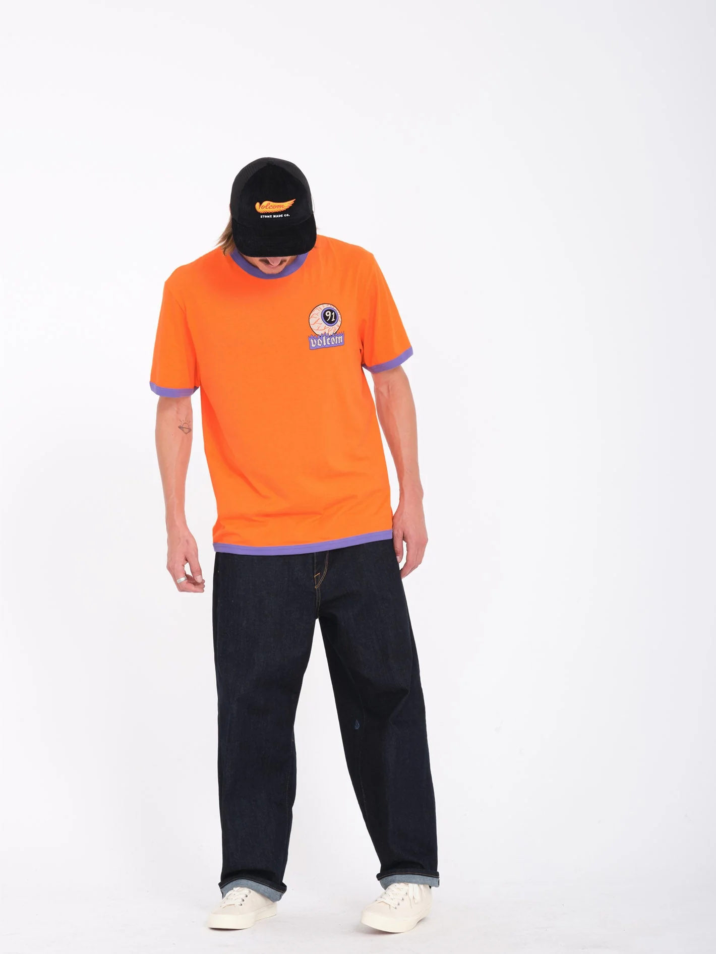 Nando Von Arb Ringer T-Shirt - CARROT - Image 8