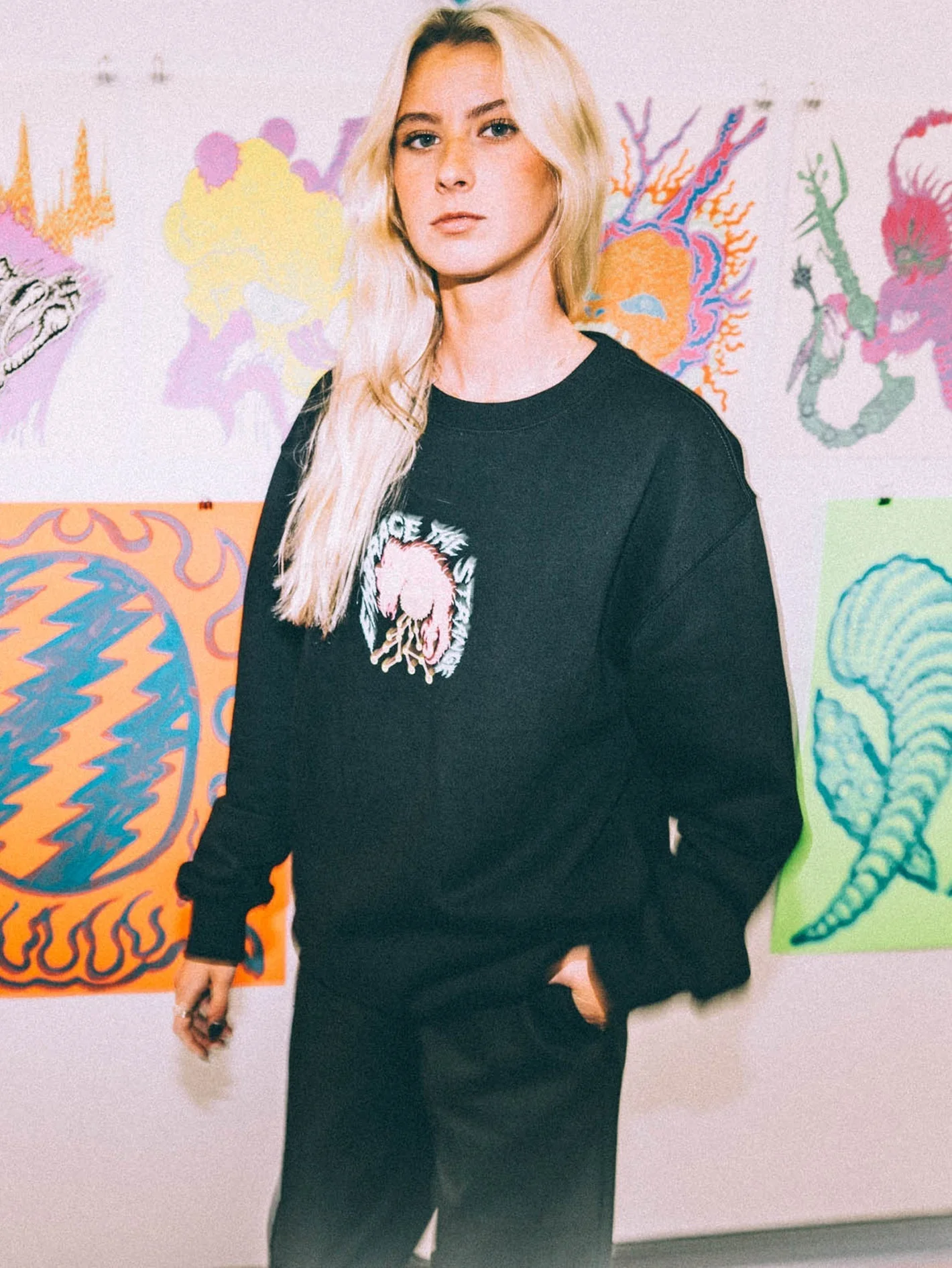 Tetsunori Sweatshirt - BLACK - Image 5