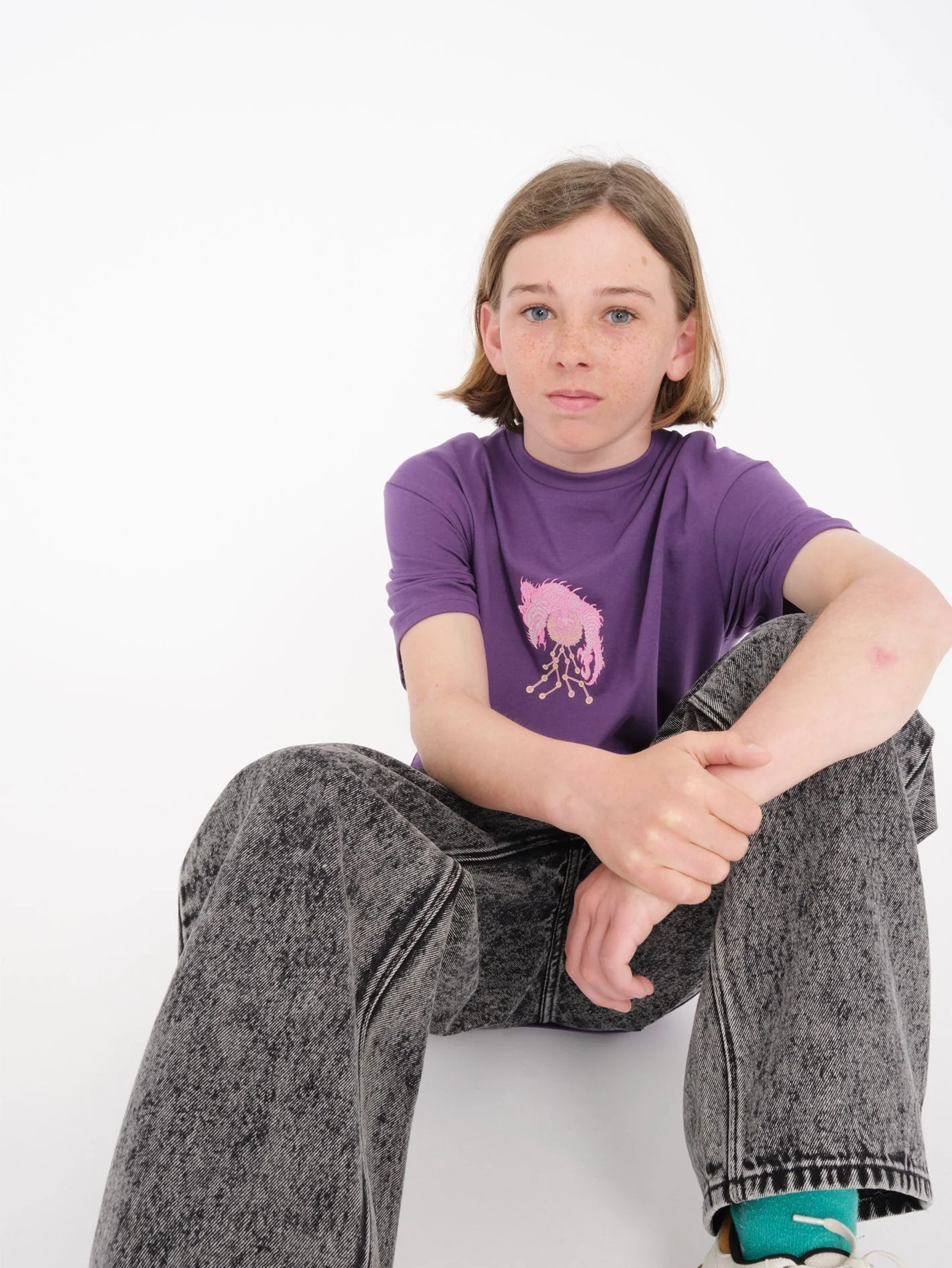 Tetsunori 3 T-shirt - DEEP PURPLE - (KINDER) - Image 4