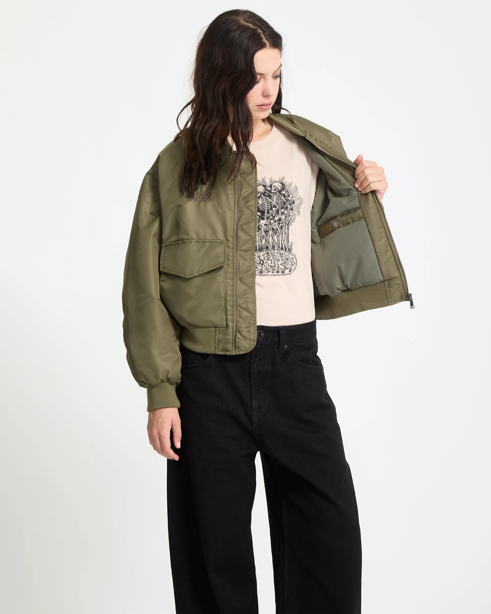 Vaderetro Bomberjacke - Wintermoss - Image 6