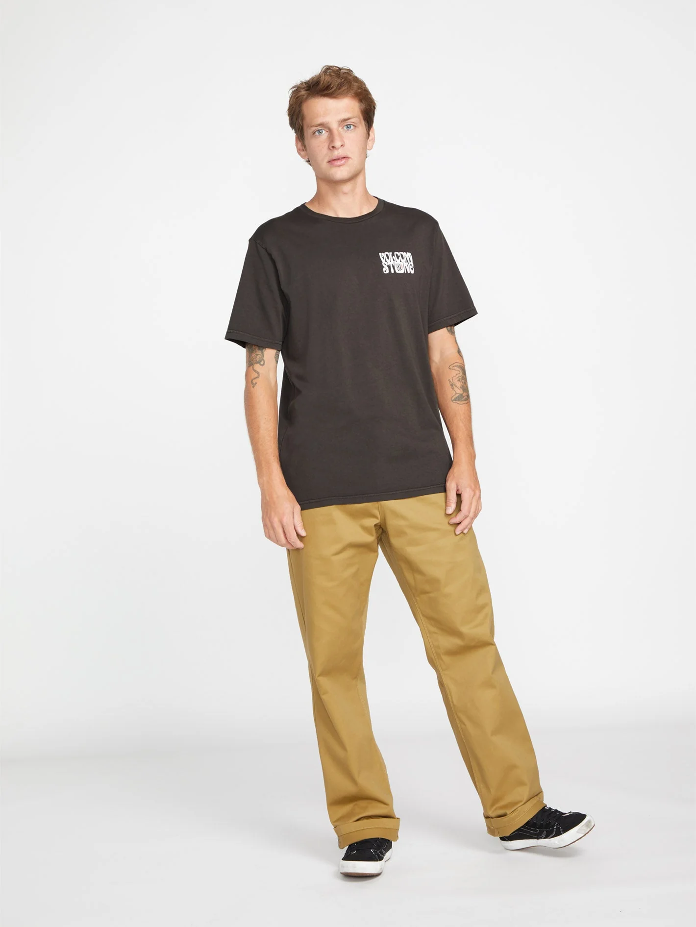 Feline T-Shirt - RINSED BLACK - Image 4