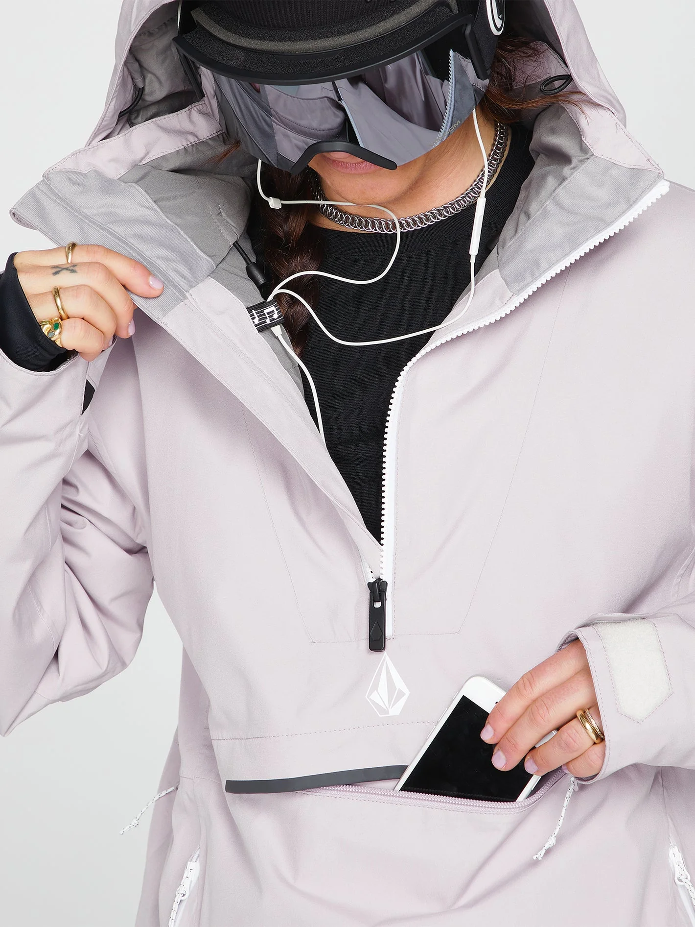 Fern Insulated Gore-Tex Pullover Jacket - Amethyst Smoke - Image 7