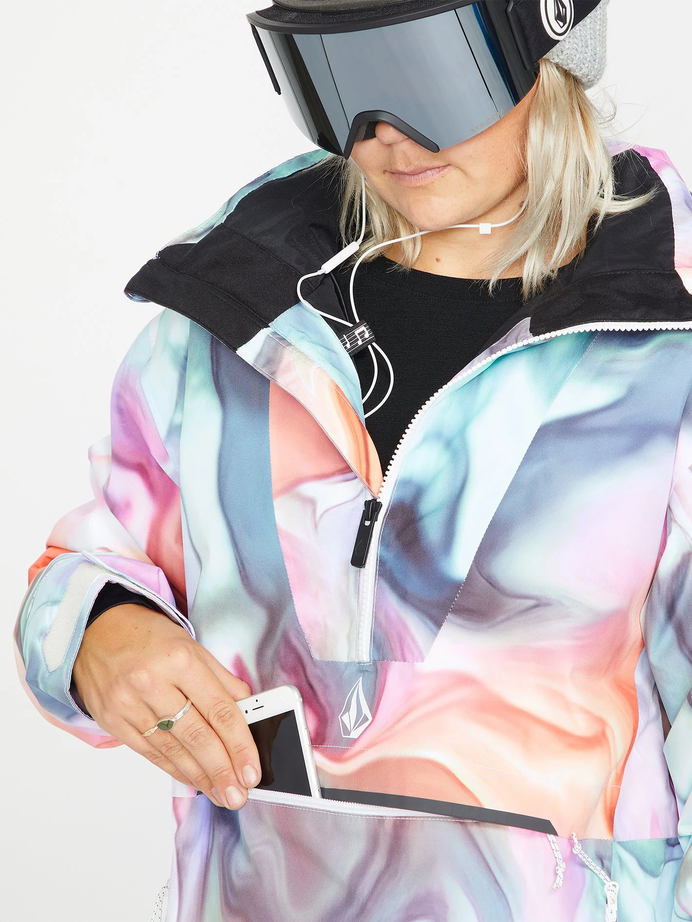 Fern Insulated Gore-Tex Pullover Jacket - Nebula Print - Image 7