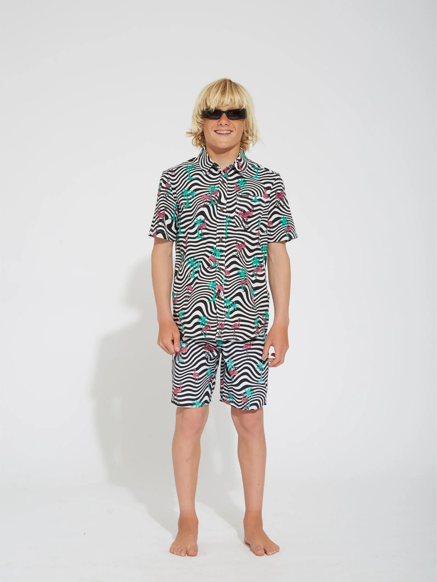 Flamingbros Mod 16" Badeshorts - WHITE - (KINDER) - Image 5