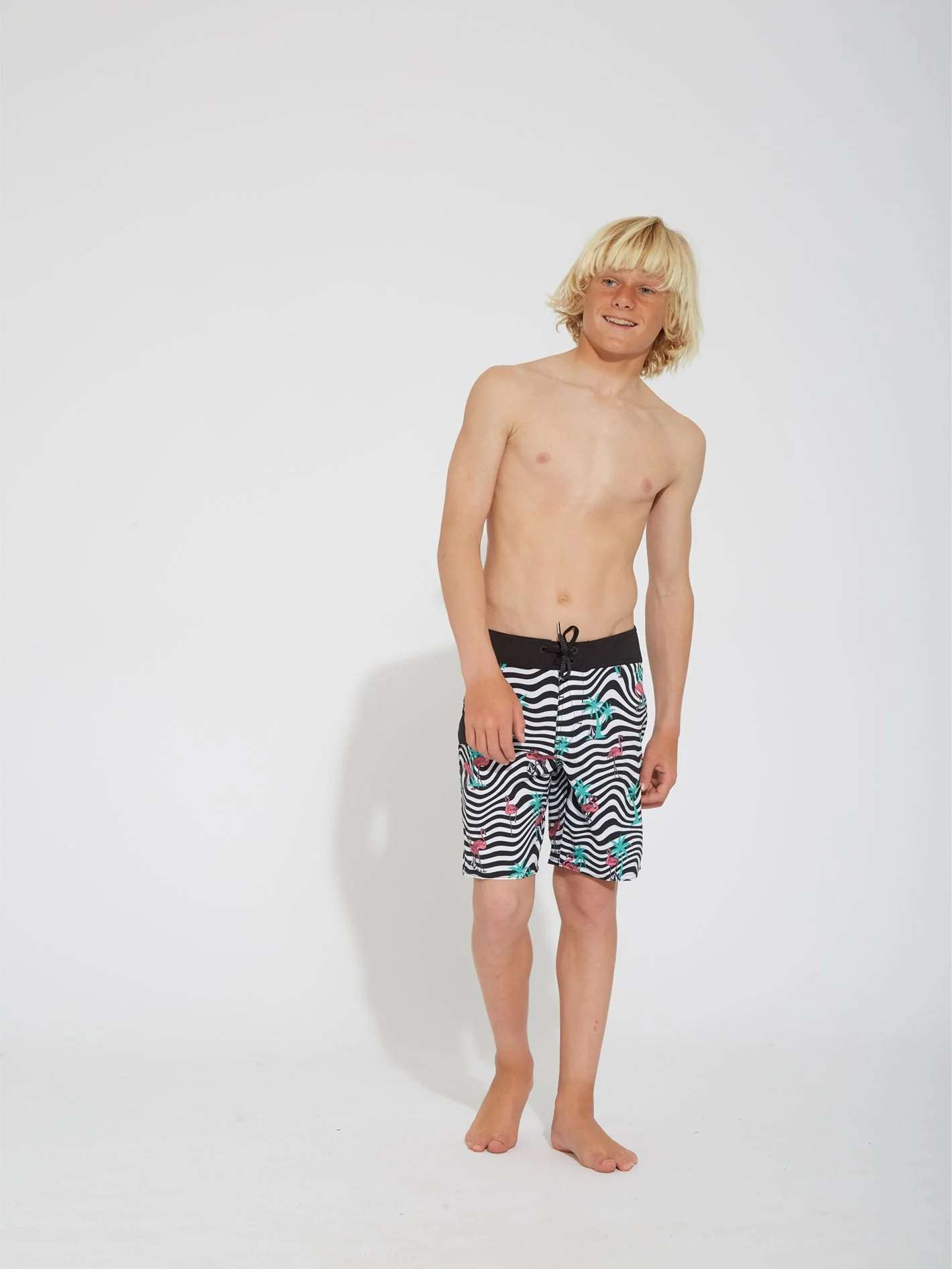 Flamingbros Mod 16" Badeshorts - WHITE - (KINDER) - Image 7