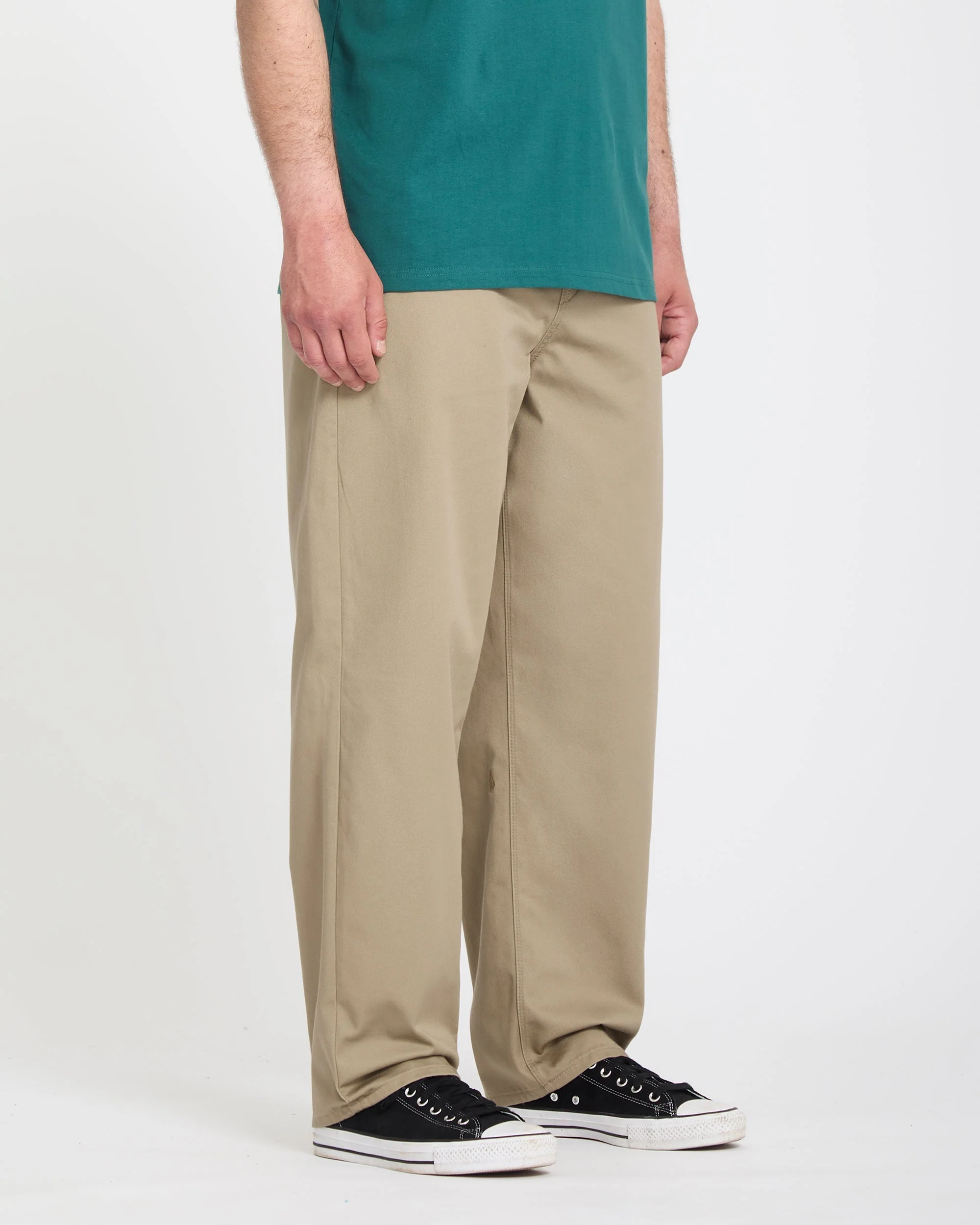 Freazy Loose Elasticated Waist Hose - Khaki - Image 3