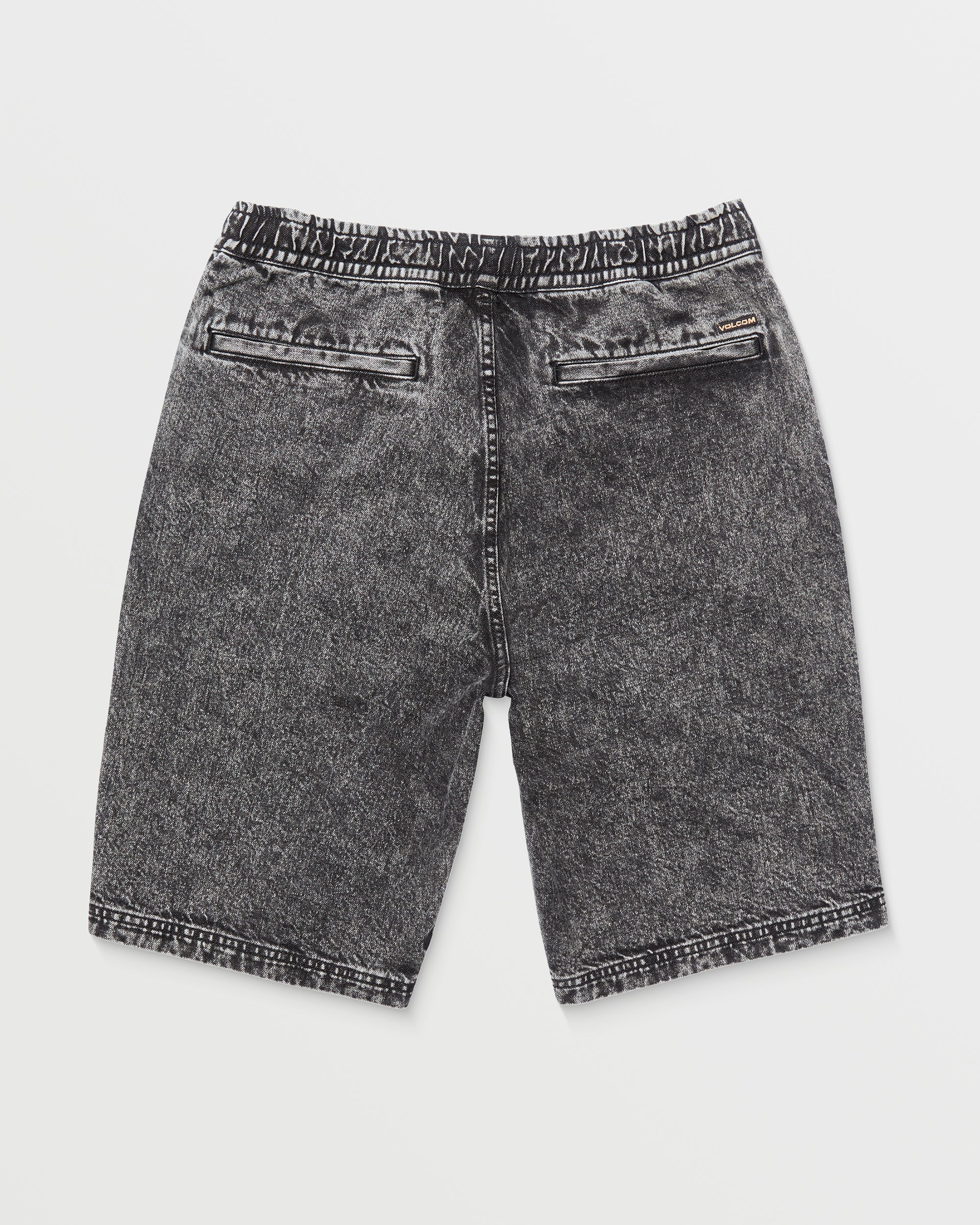 Freazy Loose Elasticated Waist 22" Shorts - LIGHT ACID BLACK - Image 9