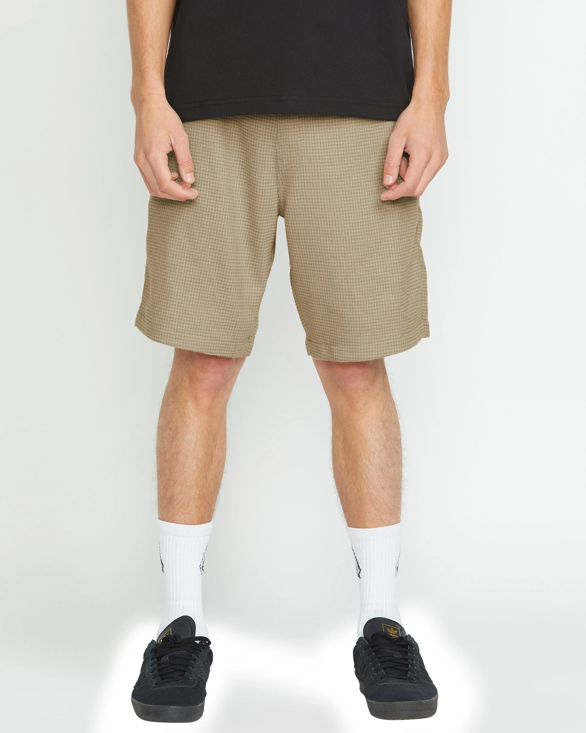 Frickin Elasticated Waist 19" Shorts - LIGHT KHAKI