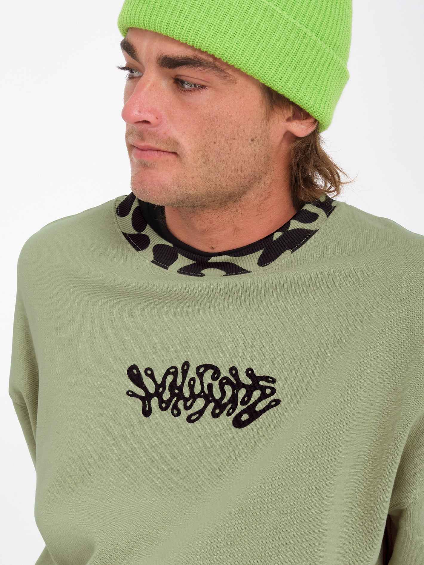 Full Stone Beanie - Electric Green - Image 8
