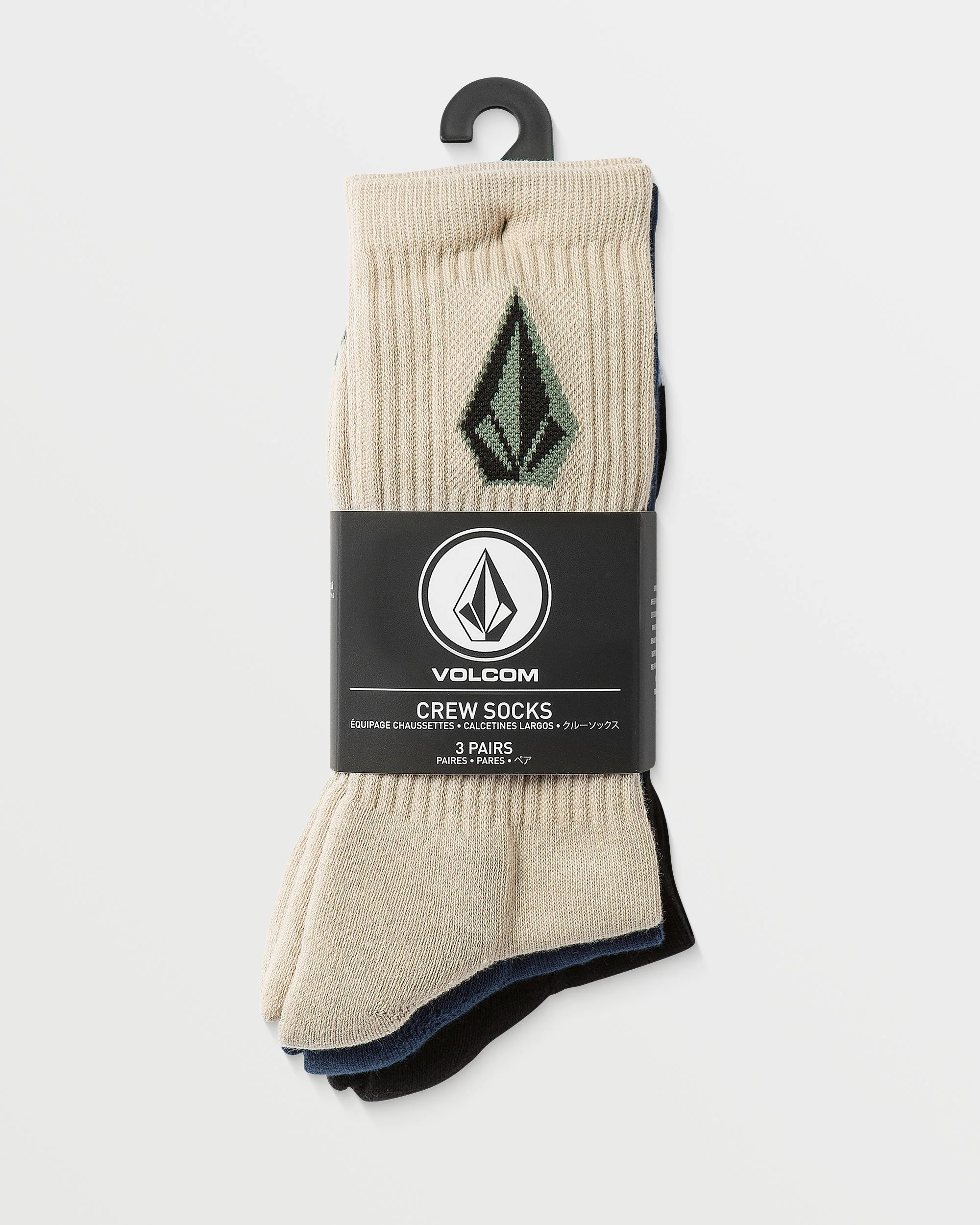 Full Stone Mix Socken (3er Packung) - PALE KHAKI - Image 3