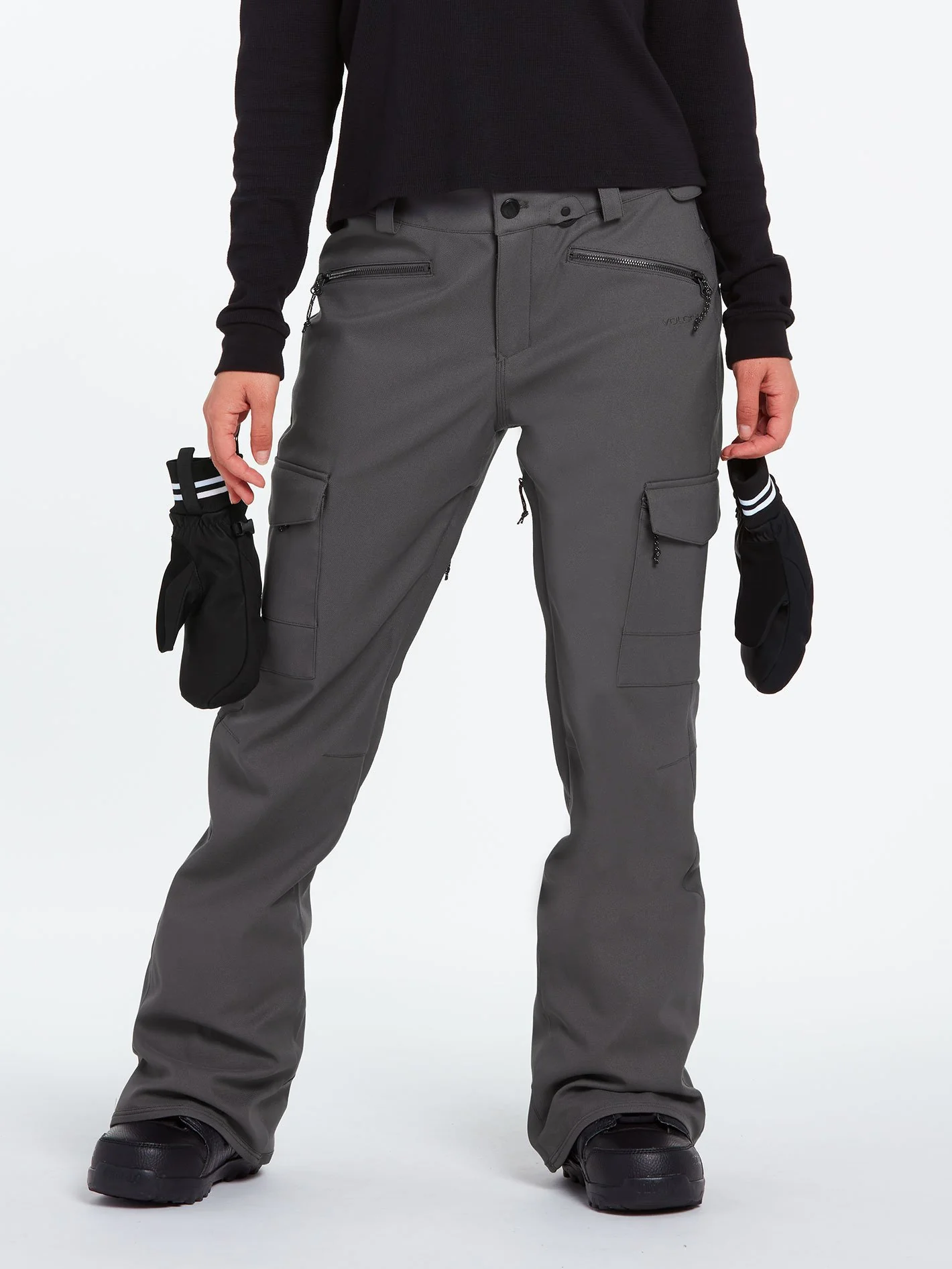 Grace Stretch Pant - DARK GREY - Image 8