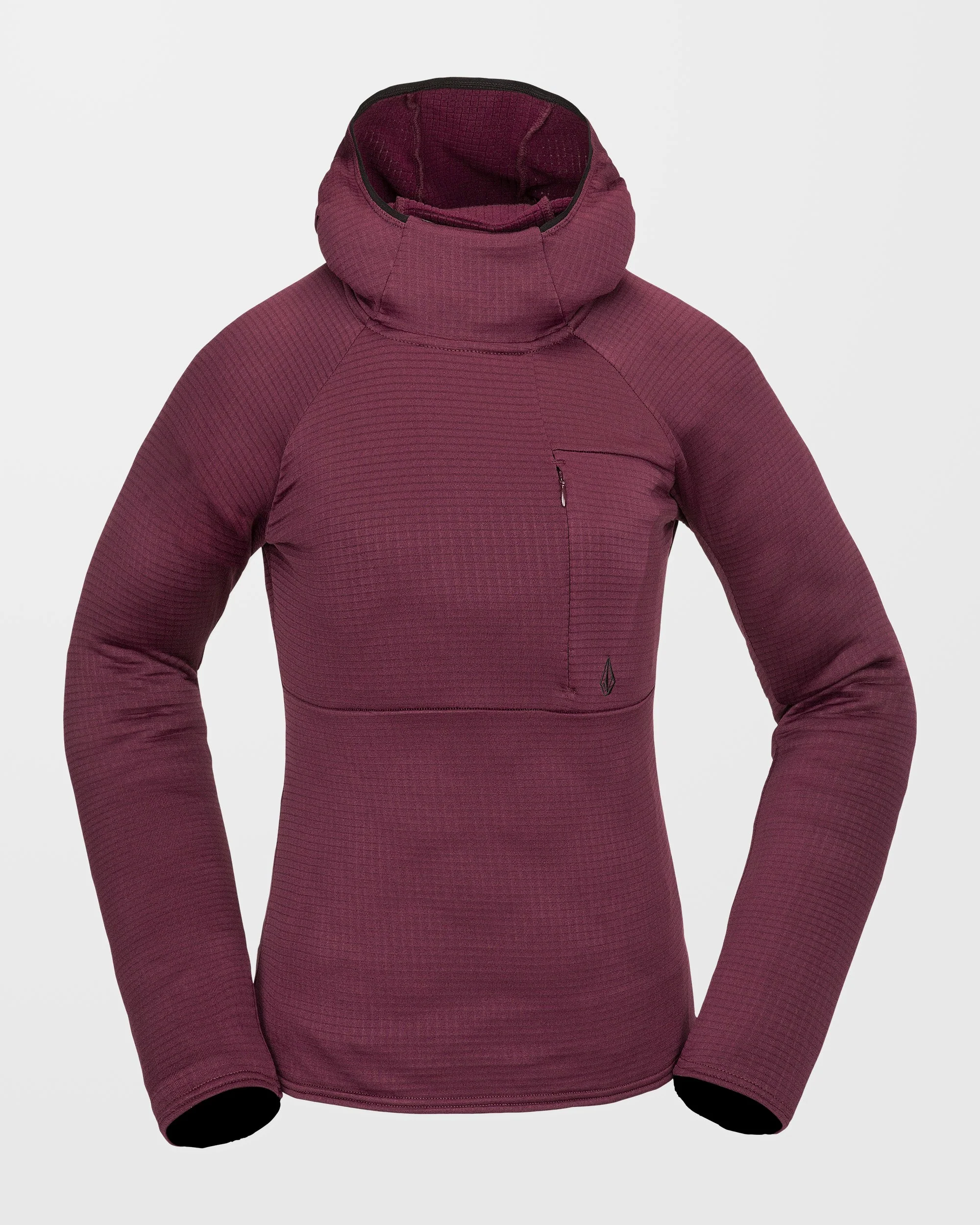 Gridlock Balaclava Kapuzenpullover - Burgundy