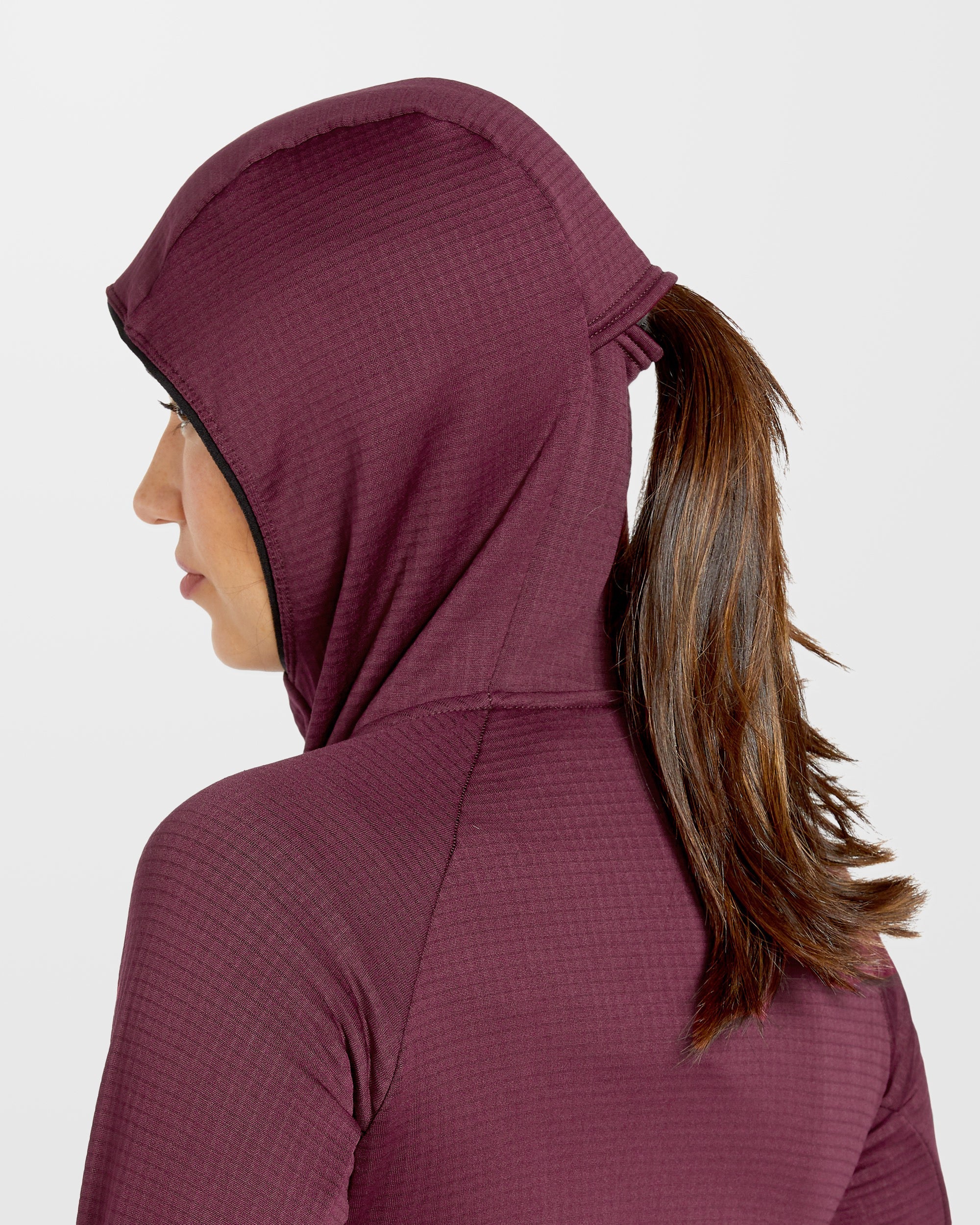 Gridlock Balaclava Kapuzenpullover - Burgundy - Image 6