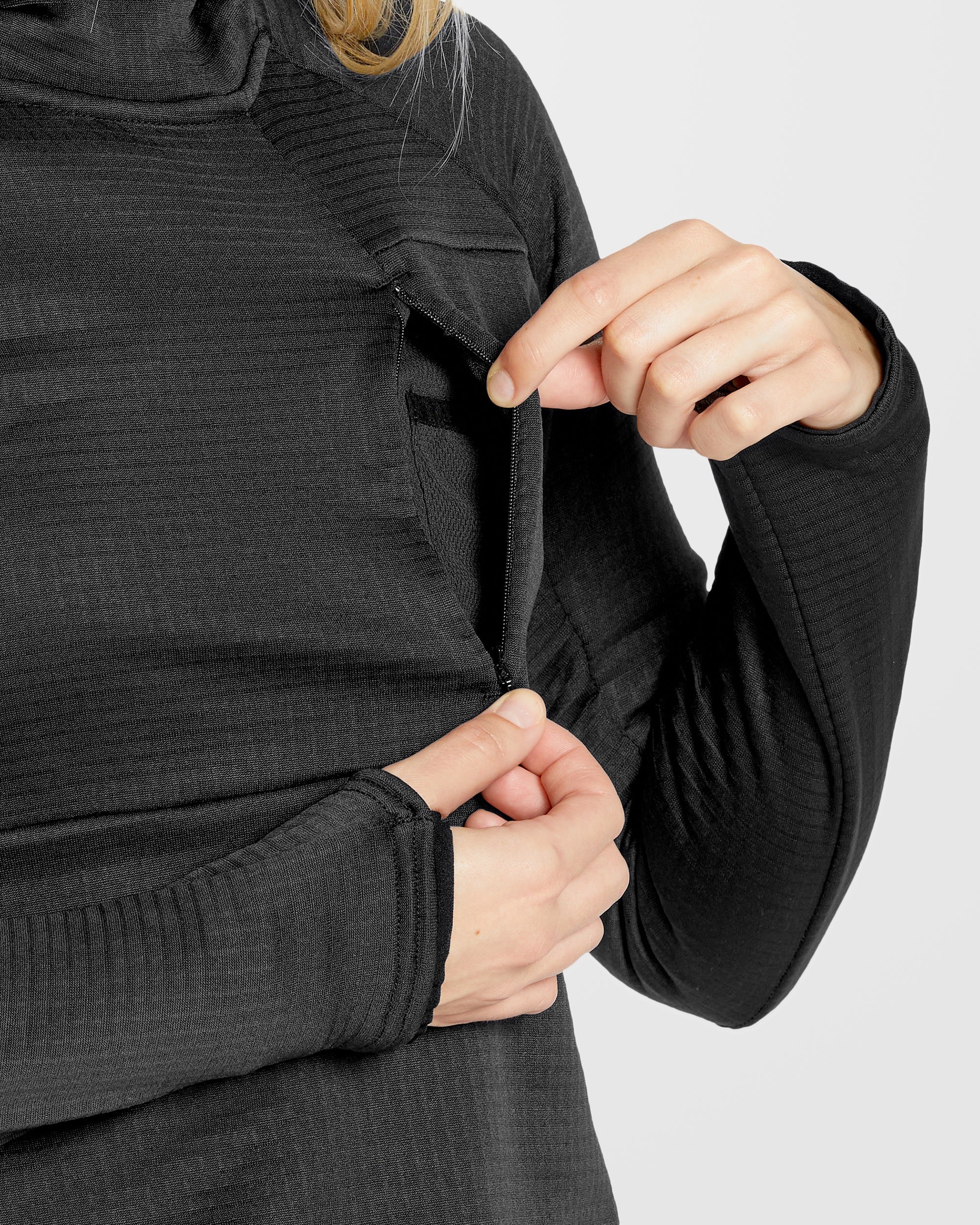 Gridlock Balaclava Kapuzenpullover - Black - Image 5