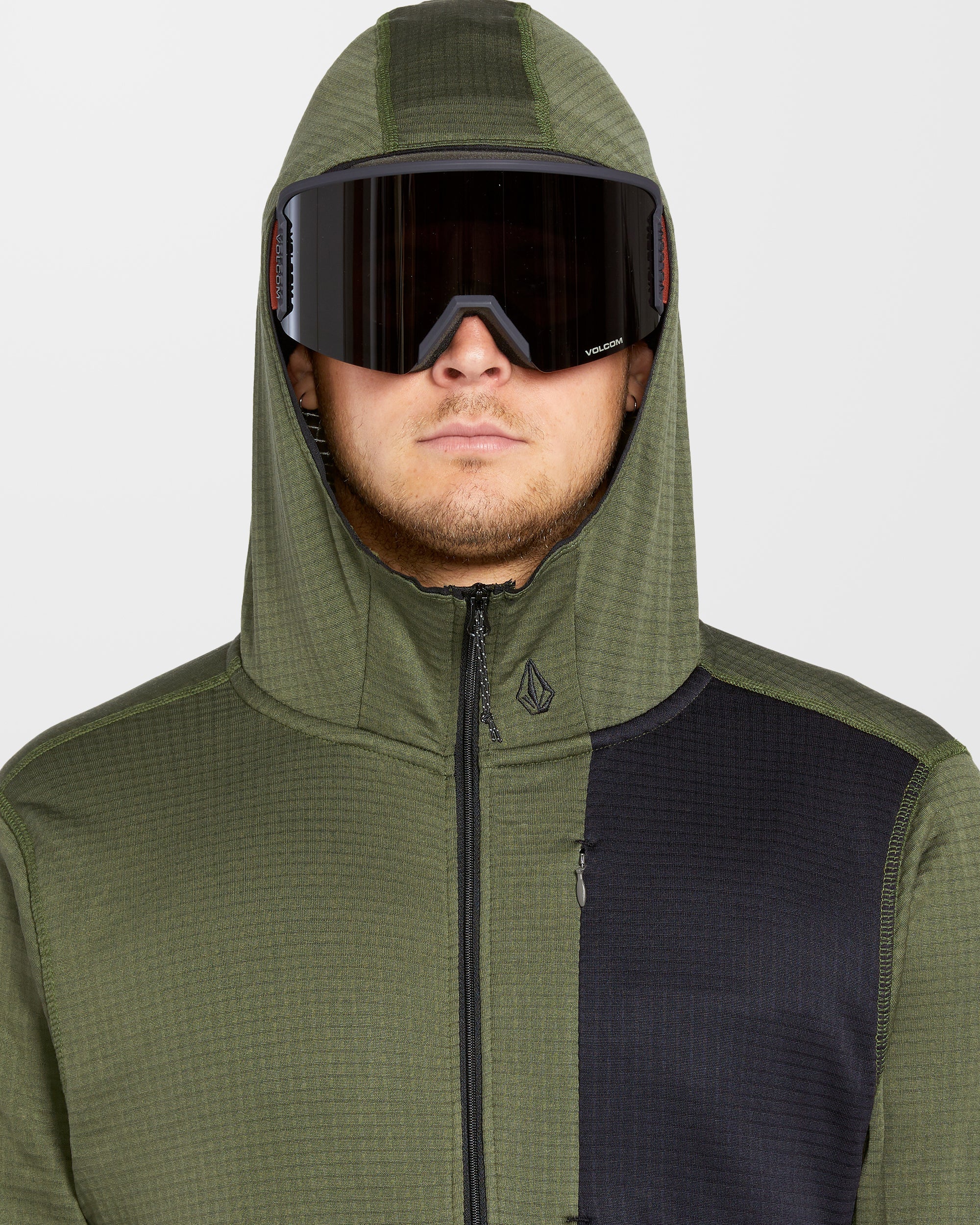 Gridlock Full Zip Kapuzenpullover - Ivy - Image 5
