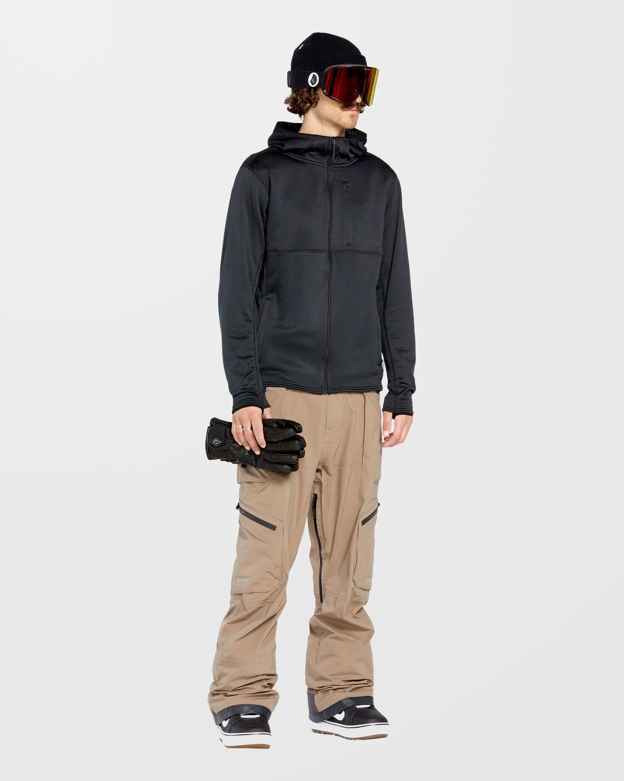 Gridlock Full Zip Kapuzenpullover - Black - Image 4