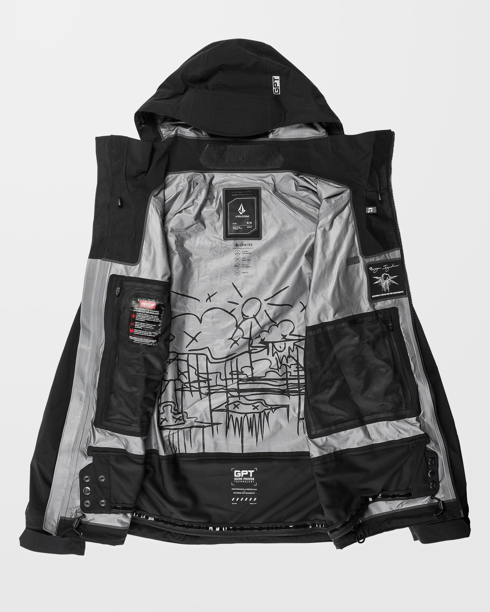 Guch Stretch Gore-Tex Jacke - Black - Image 3
