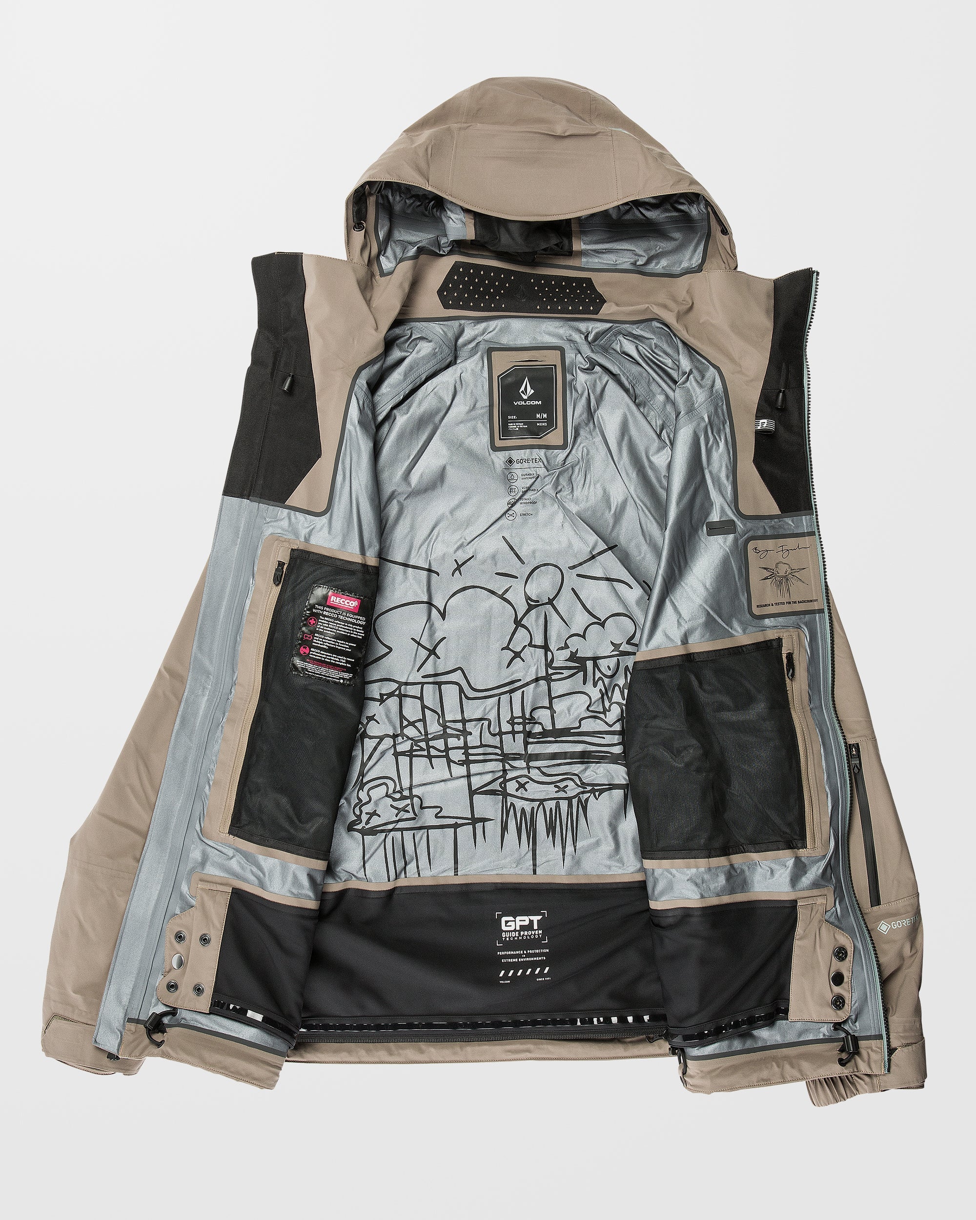 Guch Stretch Gore-Tex Jacke - Chestnut Brown - Image 3