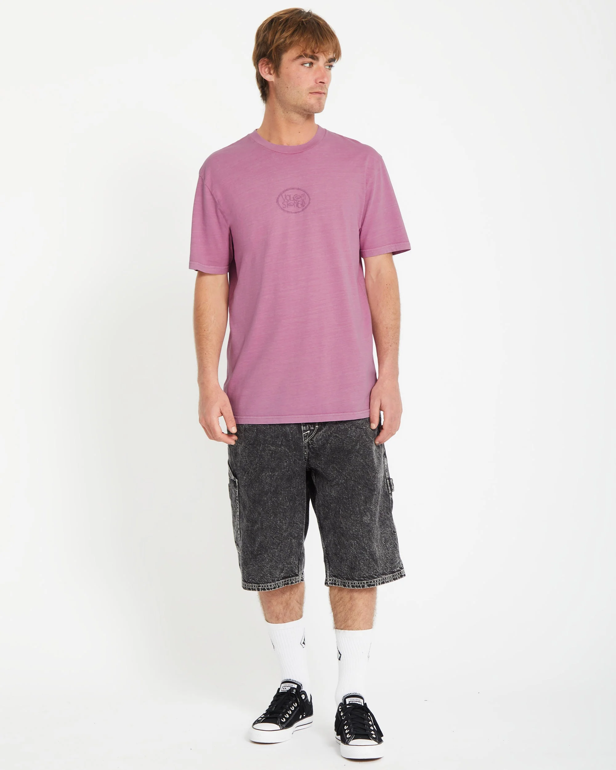 Handstone T-shirt - STEEL PURPLE - Image 6