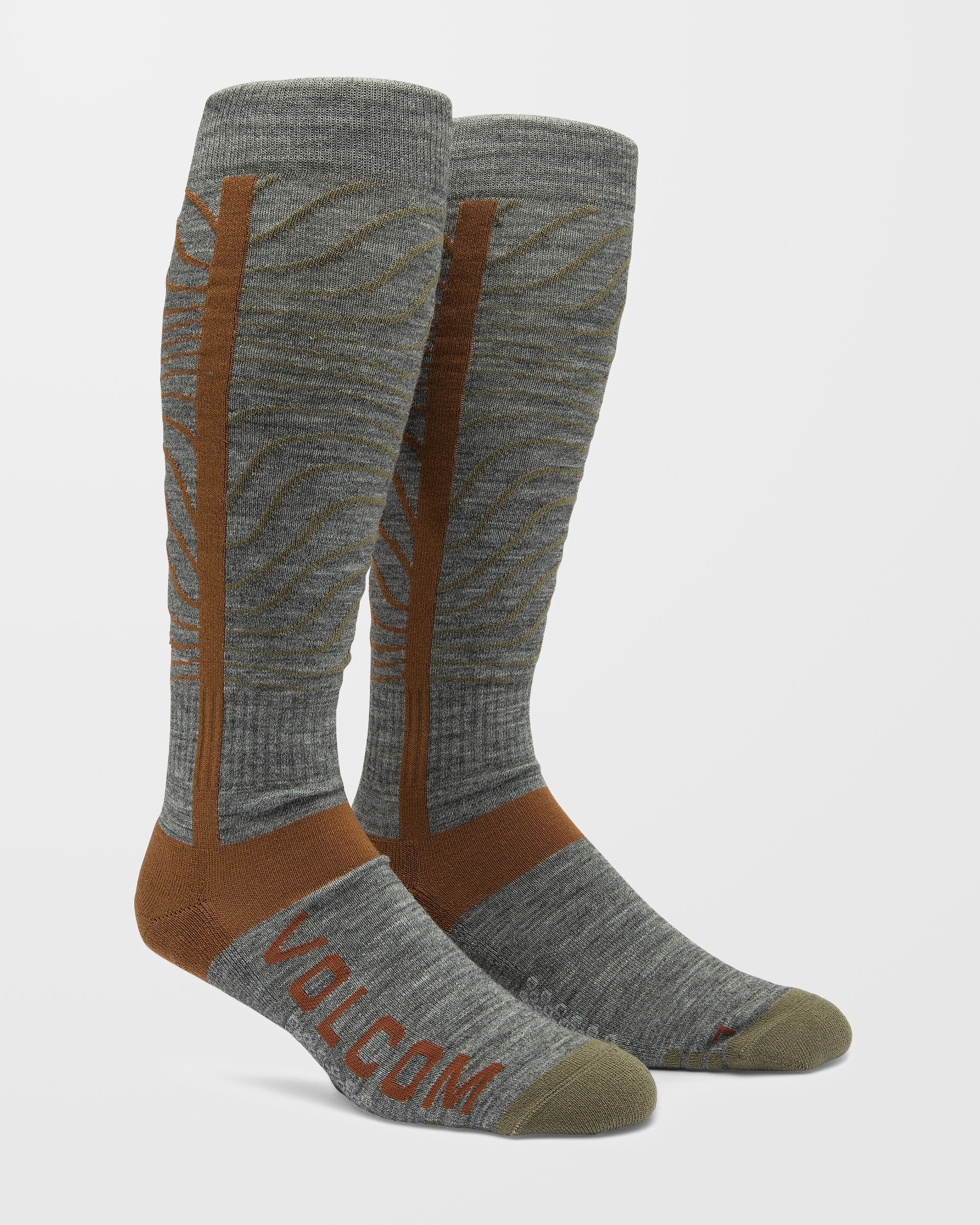 Heavy Over-The-Calf Socken - Heather Grey - Image 4