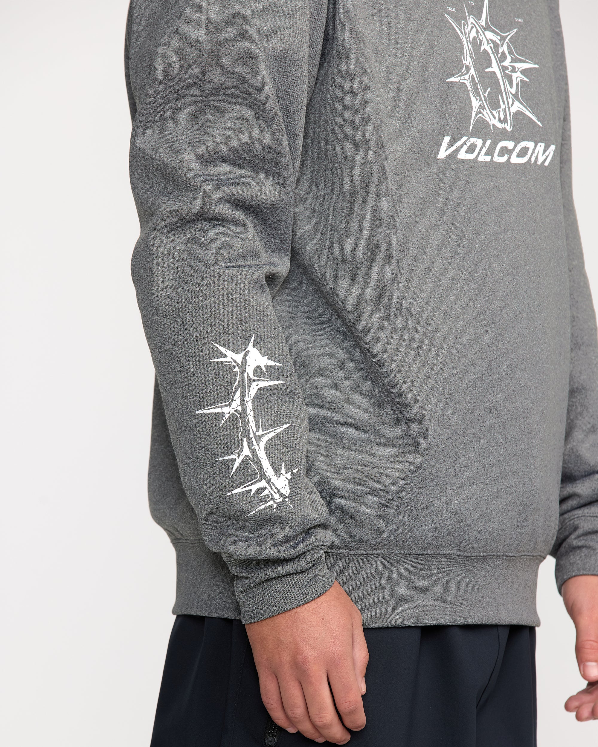 Hydro Fleece Sweatshirt - Heather Black - Image 6