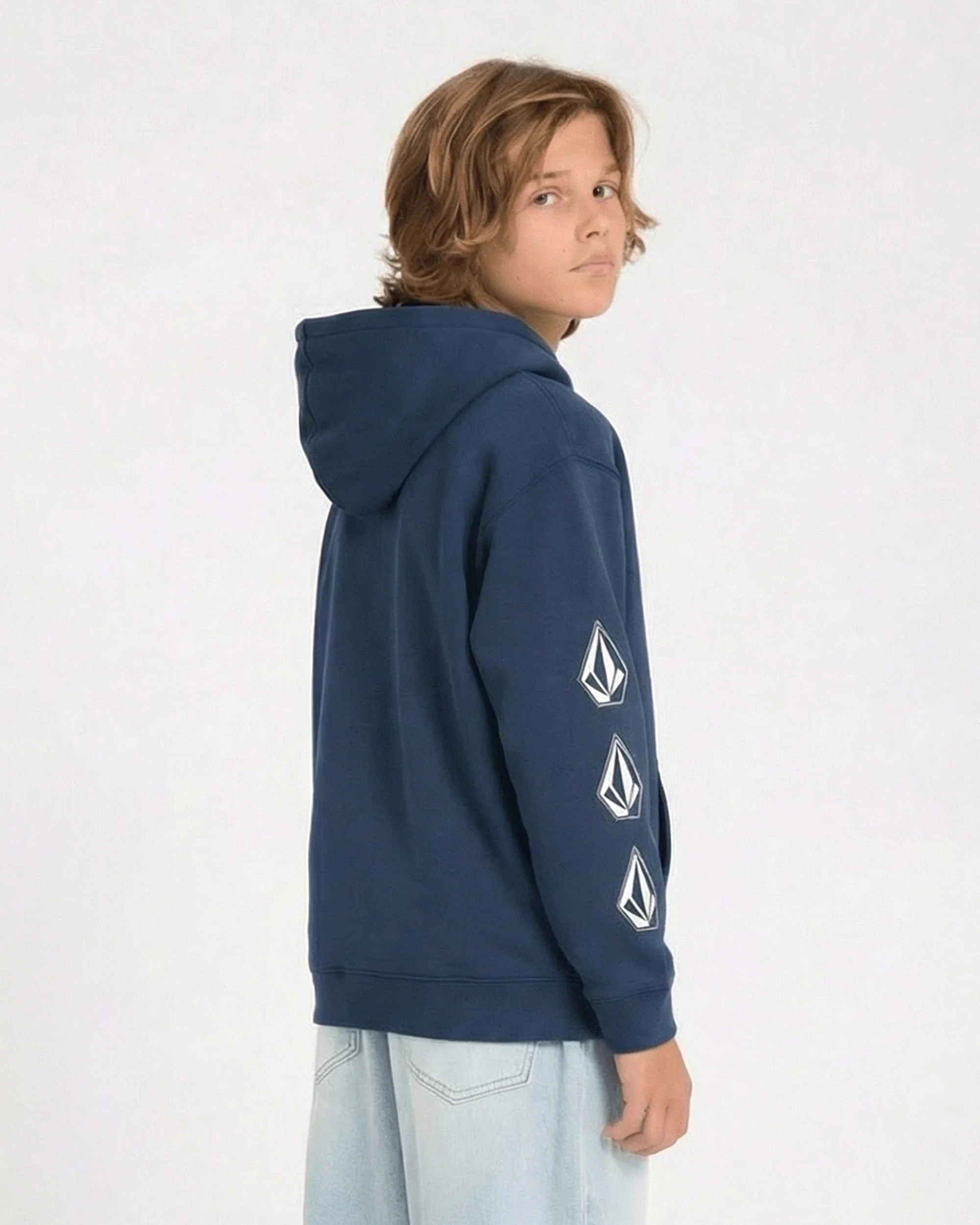 Iconic Stone Gid Zip Hoodie - Dust Bowl Indigo - (KINDER) - Image 2