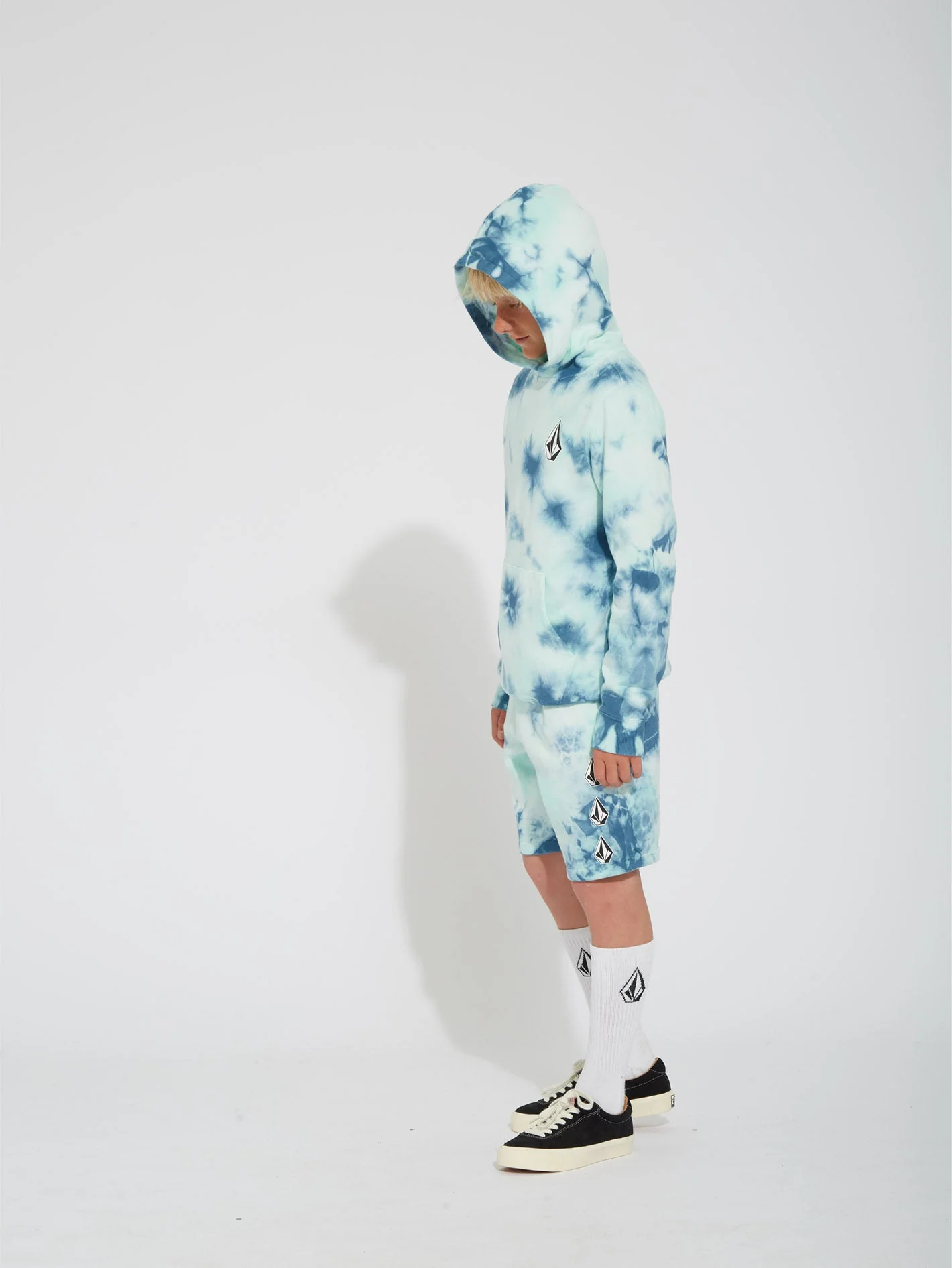 Iconic Stone Plus Fleece Shorts - TEMPLE TEAL - (KINDER) - Image 4