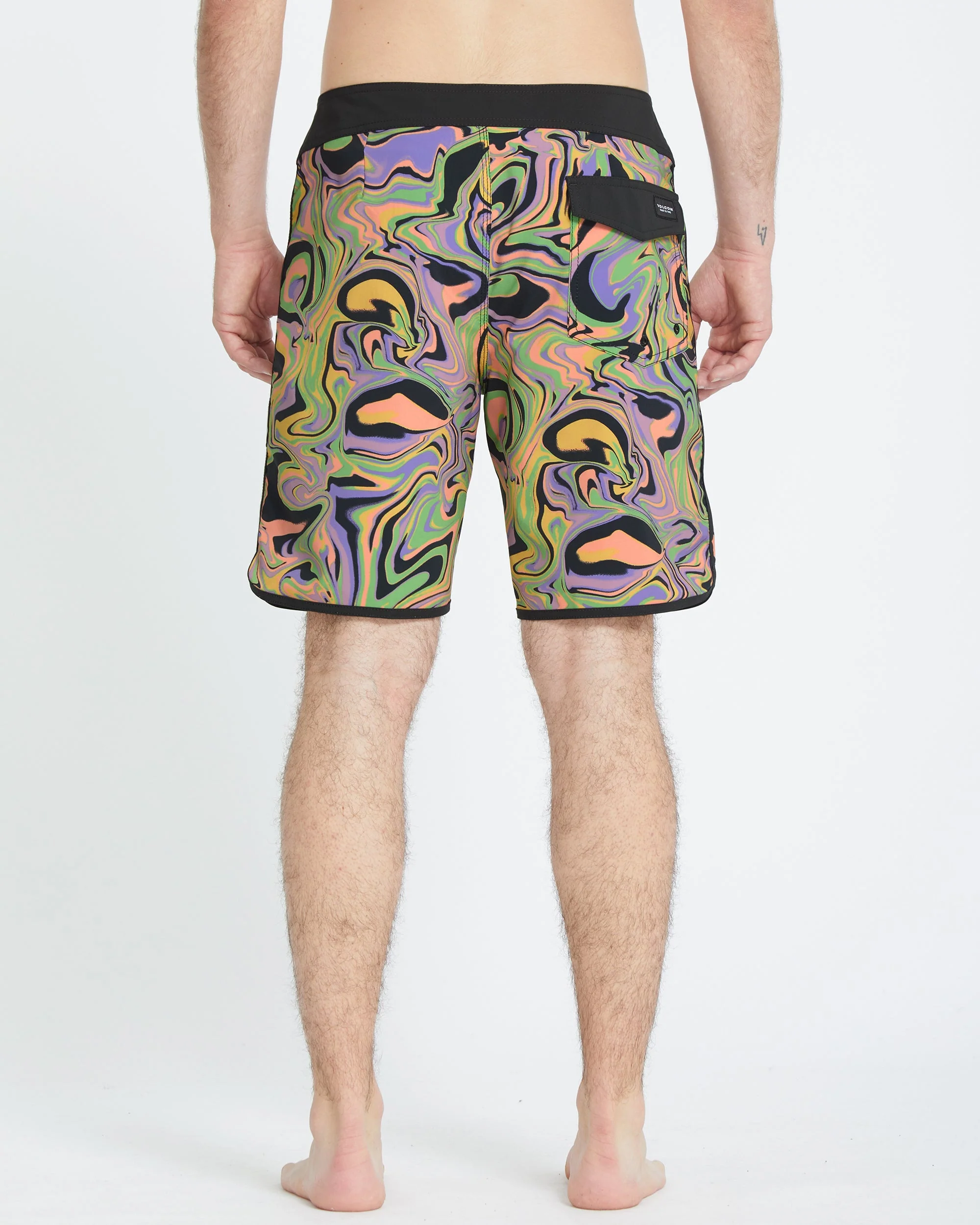 Infuse Scallop Mod 19" Boardshorts - STEEL PURPLE - Image 2