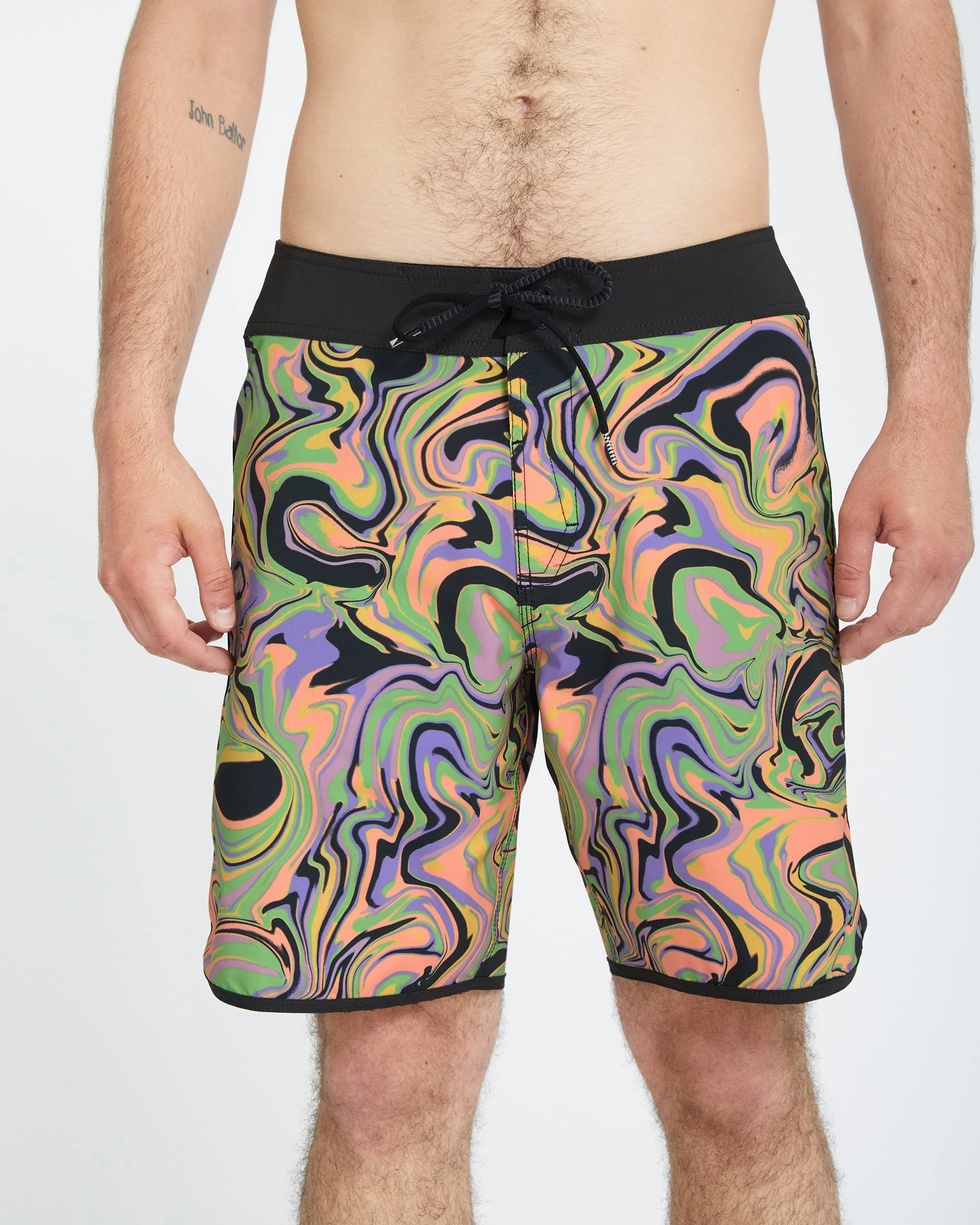 Infuse Scallop Mod 19" Boardshorts - STEEL PURPLE - Image 3