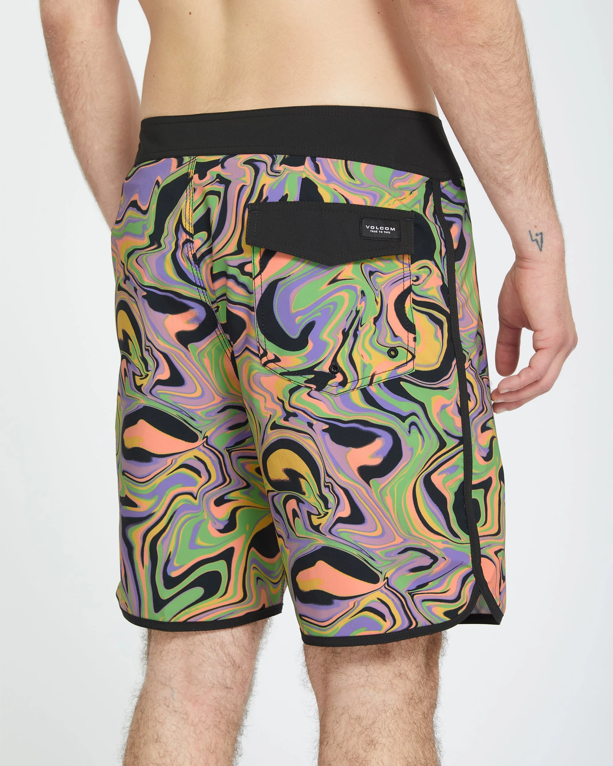 Infuse Scallop Mod 19" Boardshorts - STEEL PURPLE - Image 4