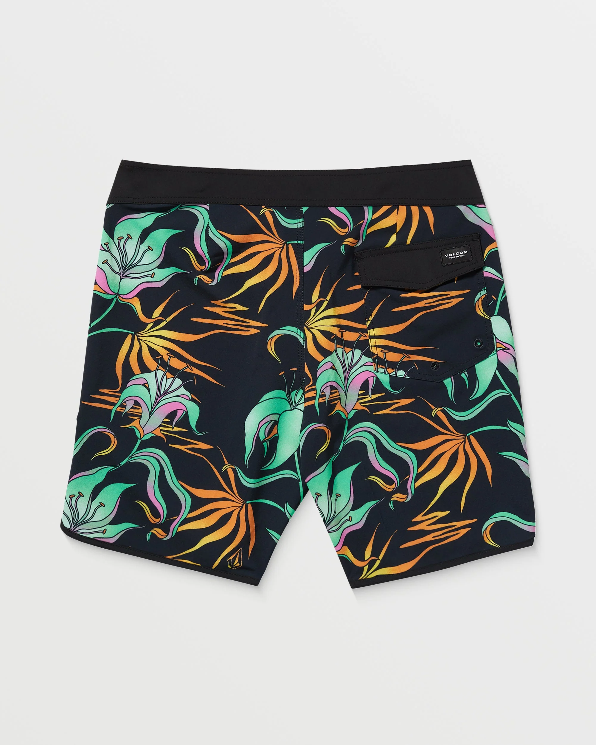 Infuse Scallop Mod 19" Boardshorts - Black Green - Image 7