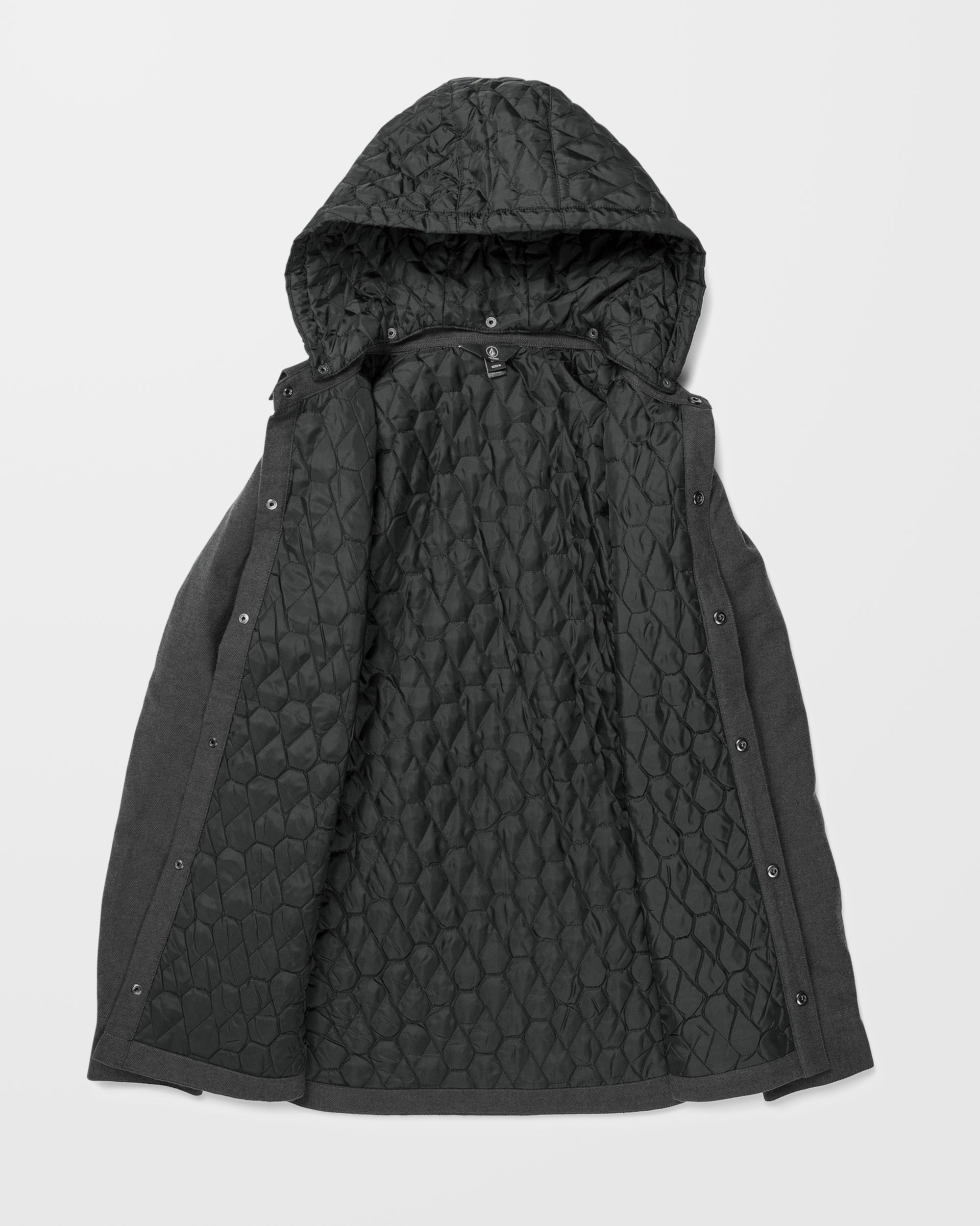 Insulated Riding Flannel Jacke - Heather Black - Image 4