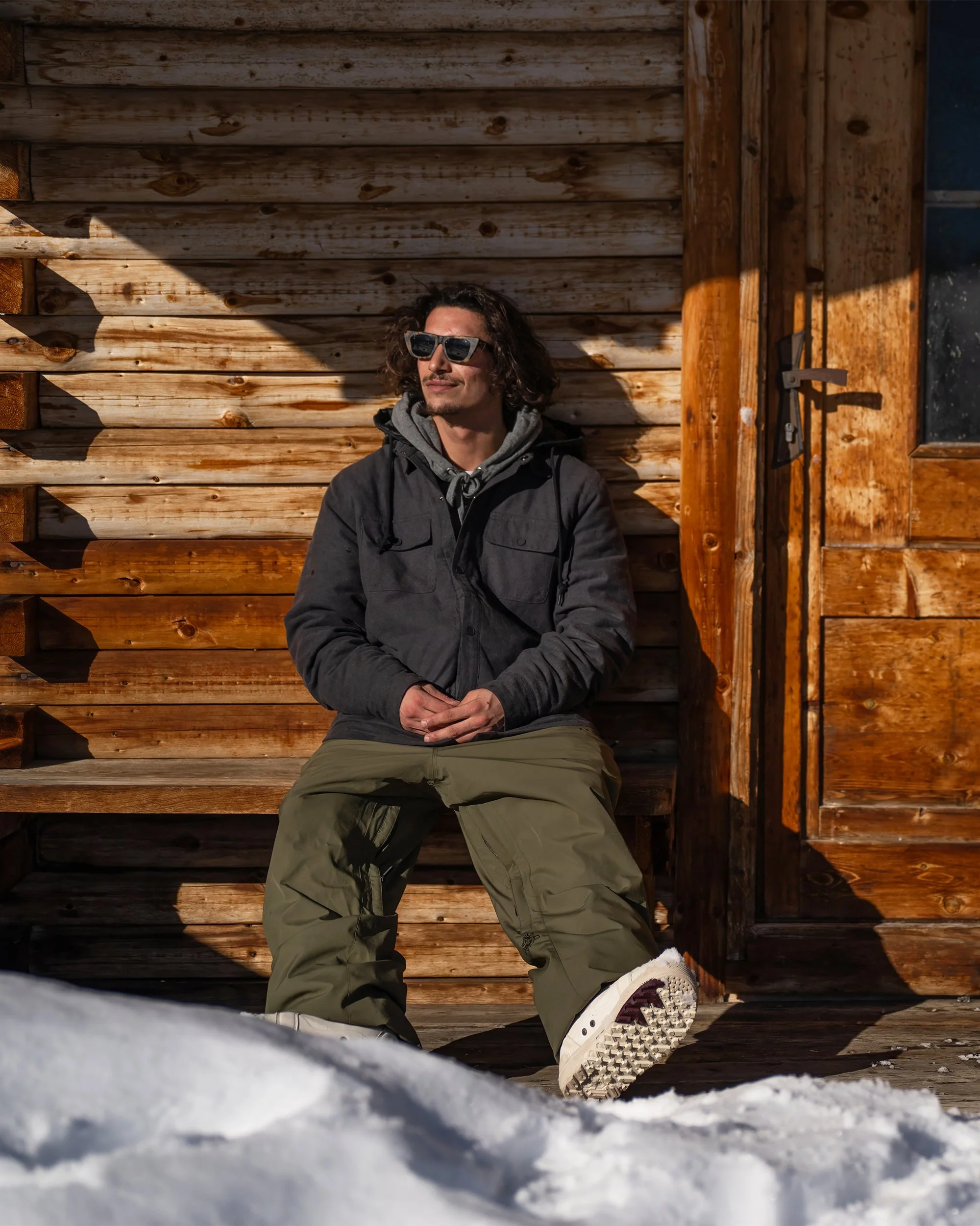 Insulated Riding Flannel Jacke - Heather Black - Image 5