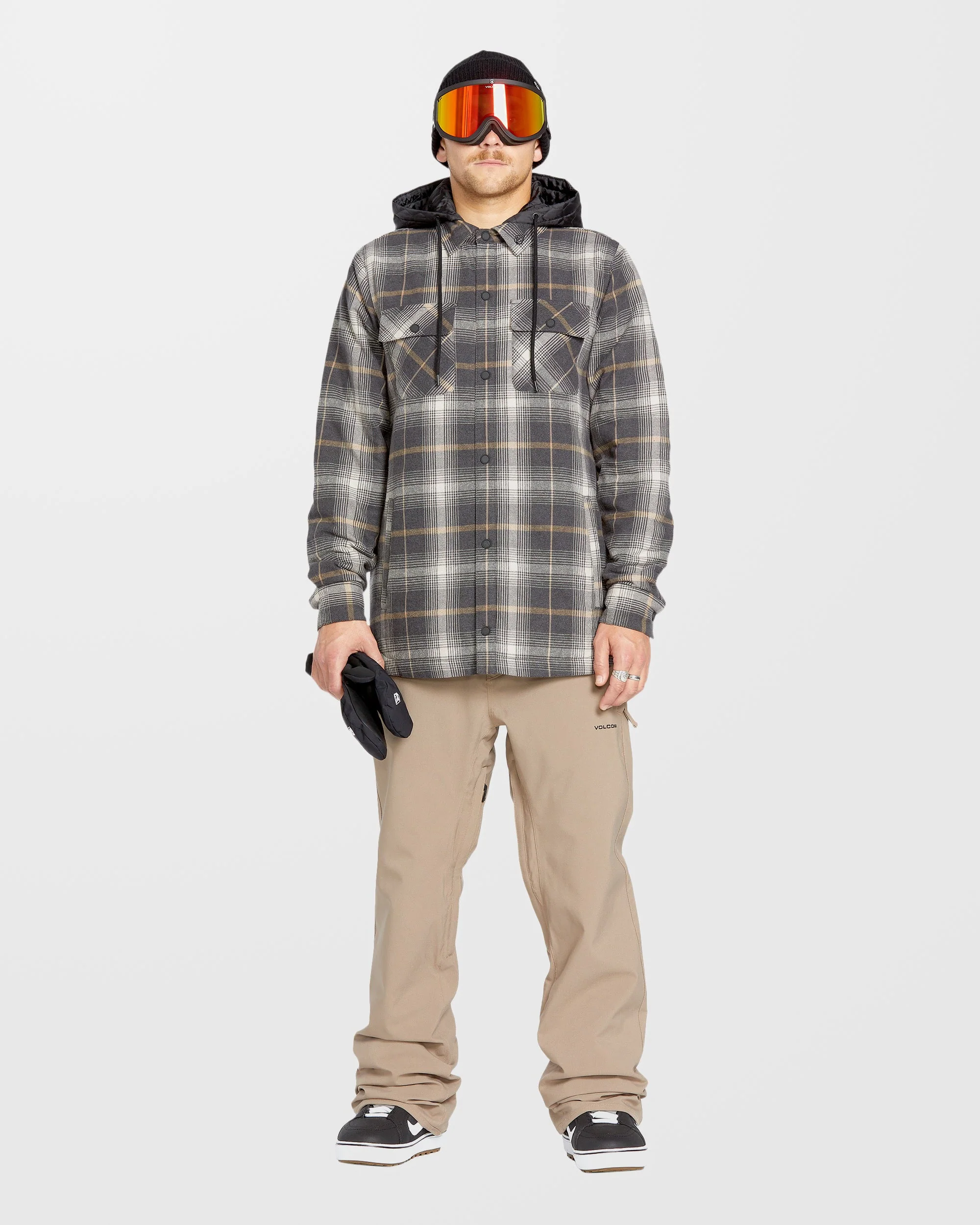 Insulated Riding Flannel Jacke - Stone - Image 5