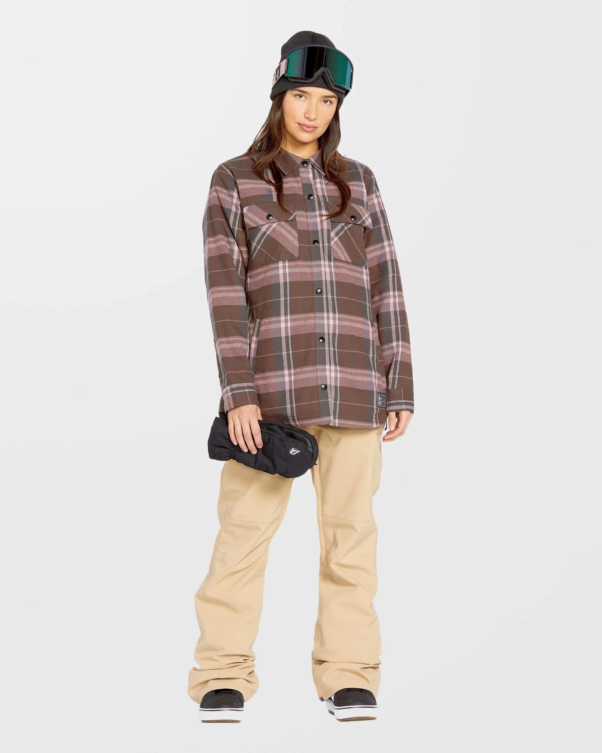 Insulated Riding Flannel Jacke - Dusty Lavender - Image 3
