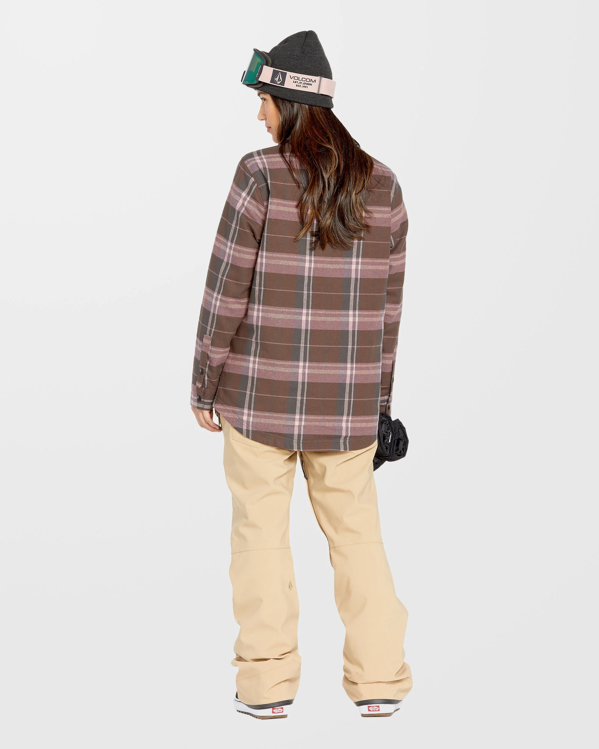 Insulated Riding Flannel Jacke - Dusty Lavender - Image 4