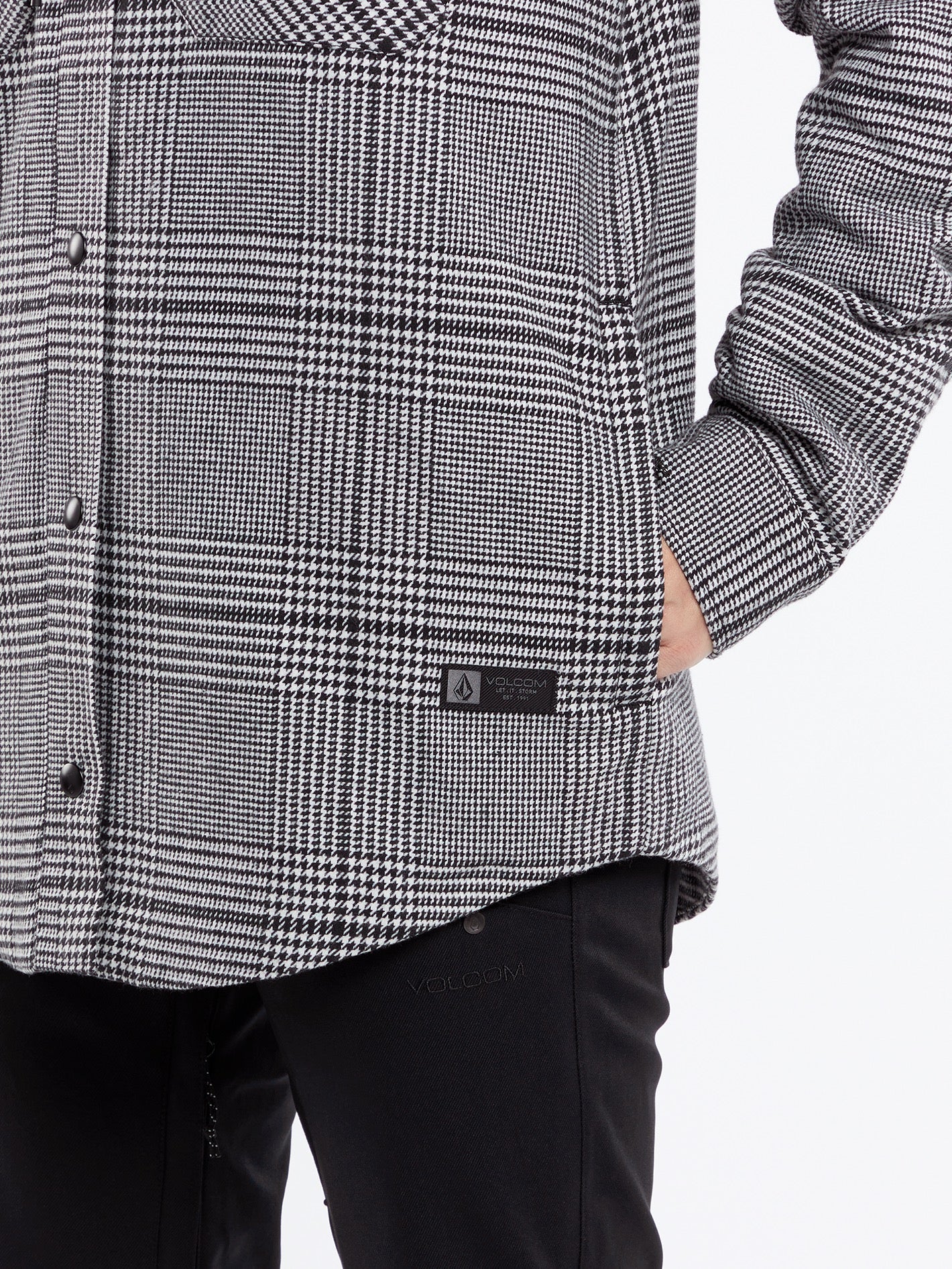 Insulated Flannel Jacke - MOONBEAM - Image 5