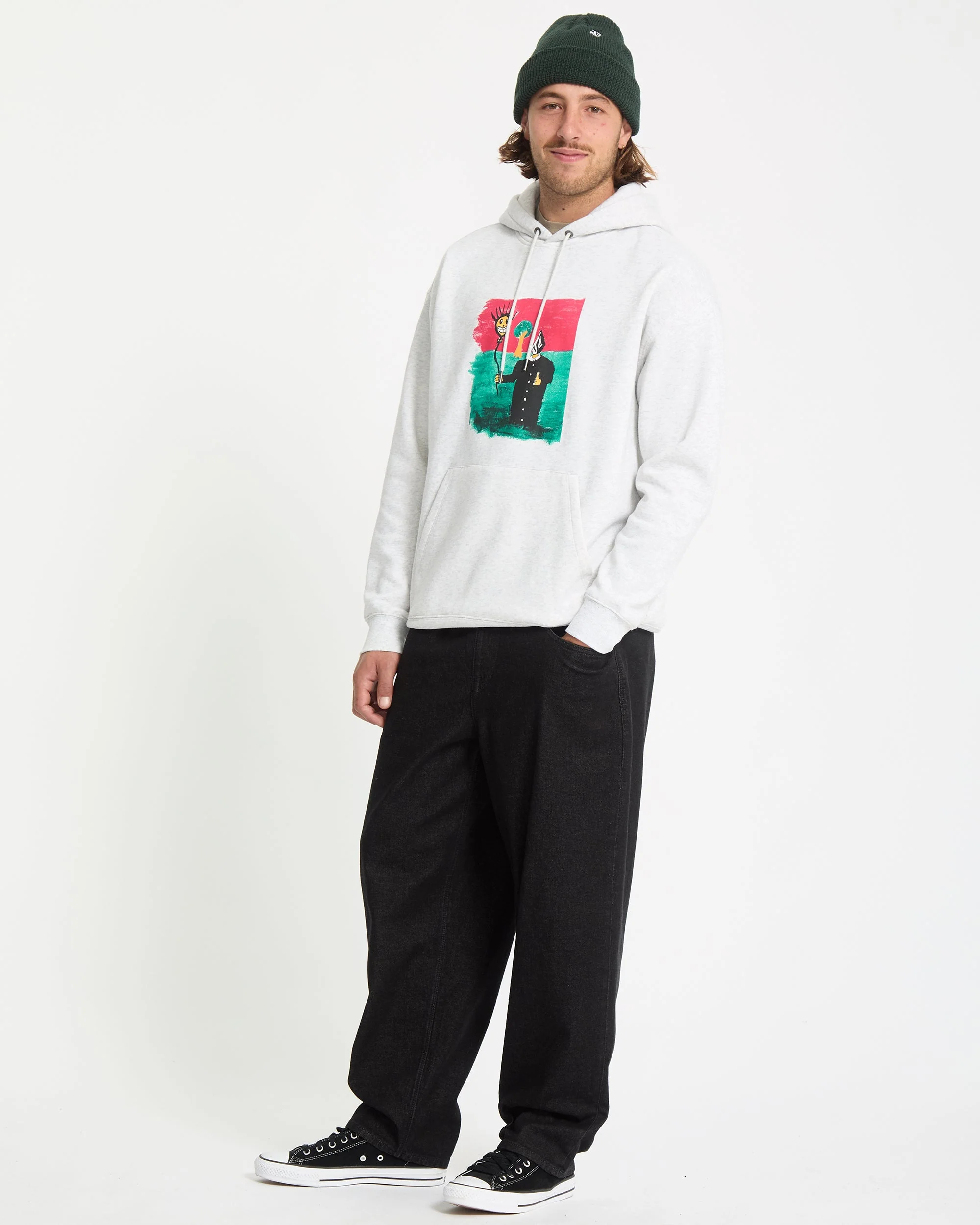 Issam Hoodie - Bone Heather - Image 6