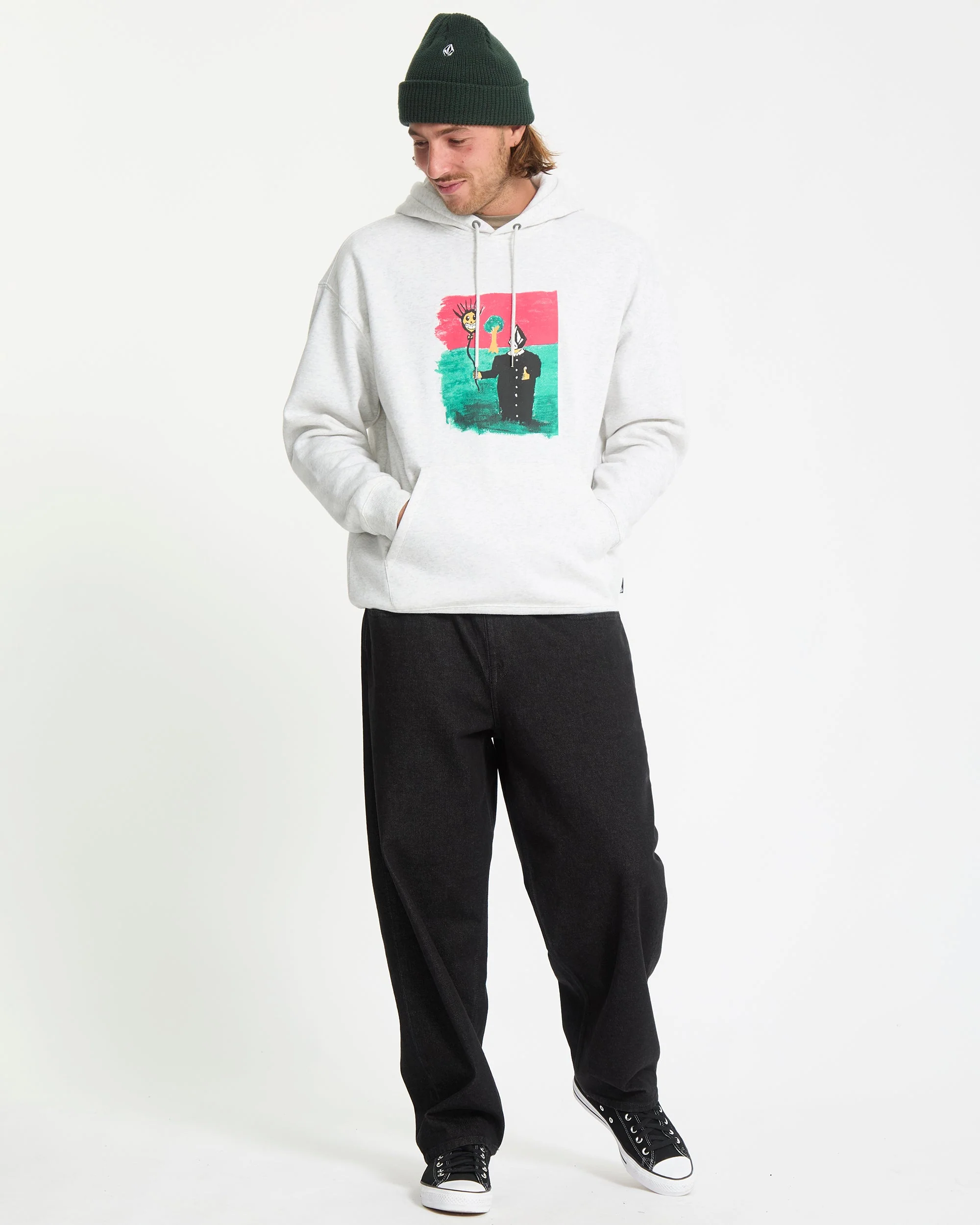 Issam Hoodie - Bone Heather - Image 7