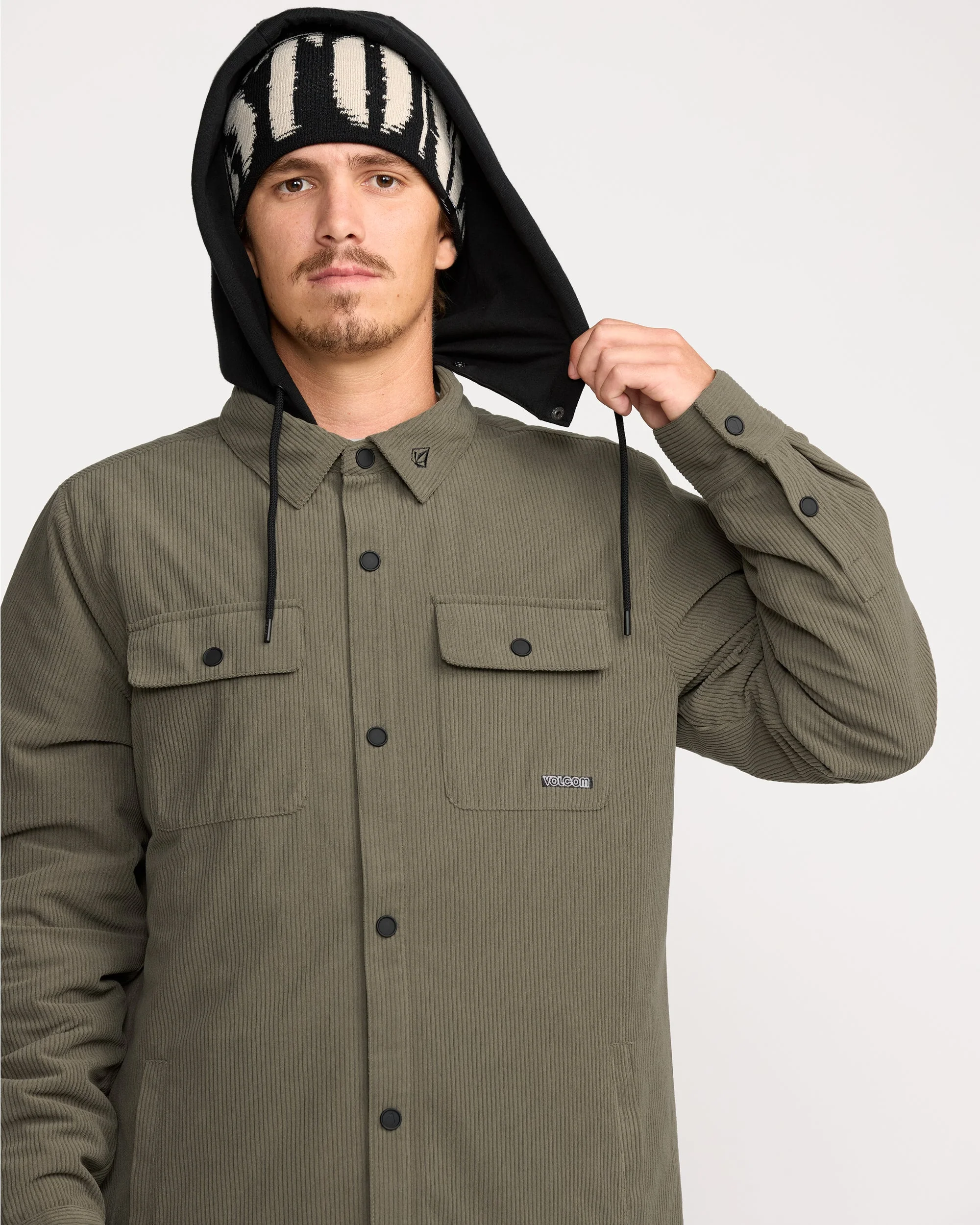 Kenson Insulated Flannel Jacke - Military - Image 5
