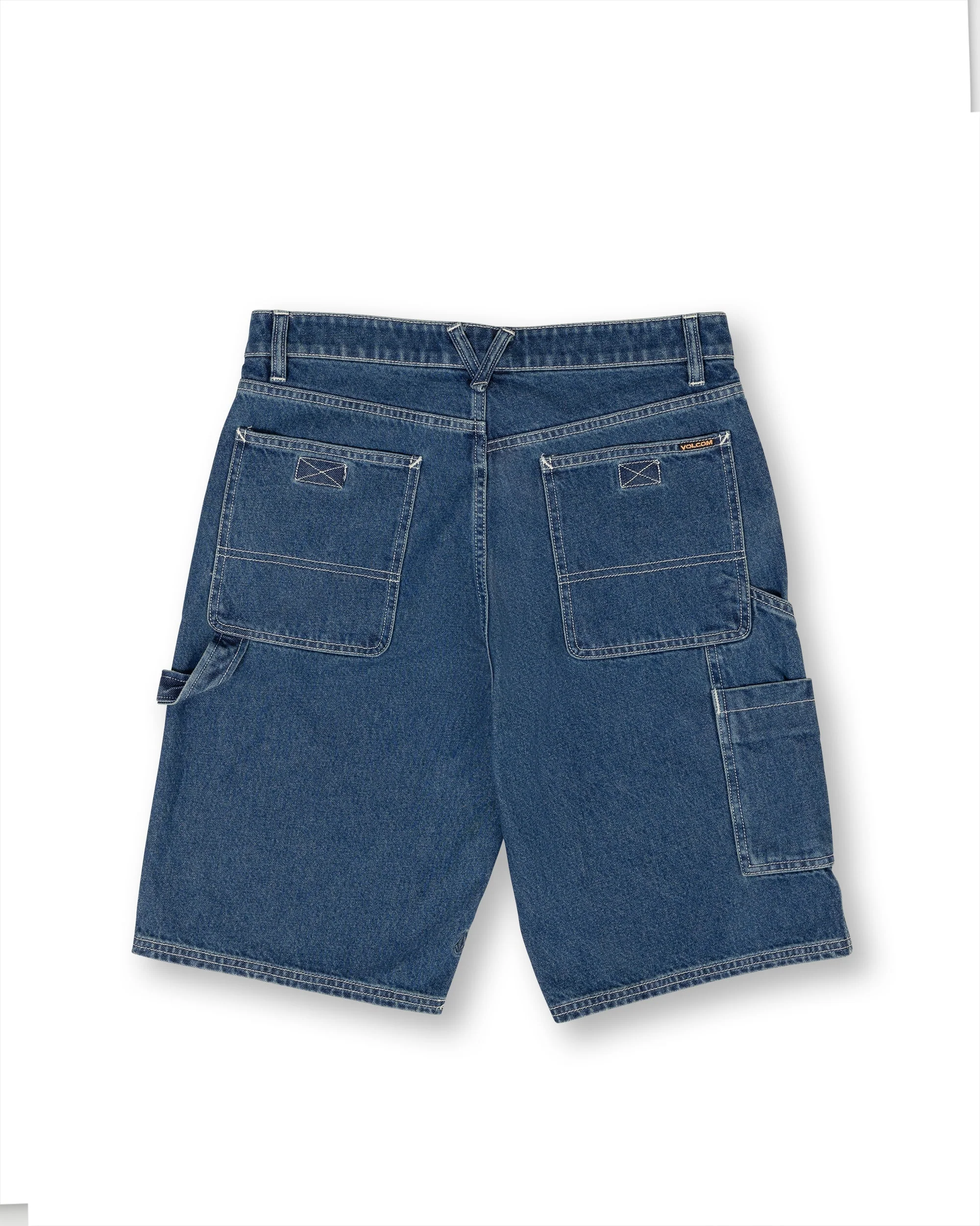 Labored Denim Utility Shorts - INDIGO RIDGE WASH - Image 10