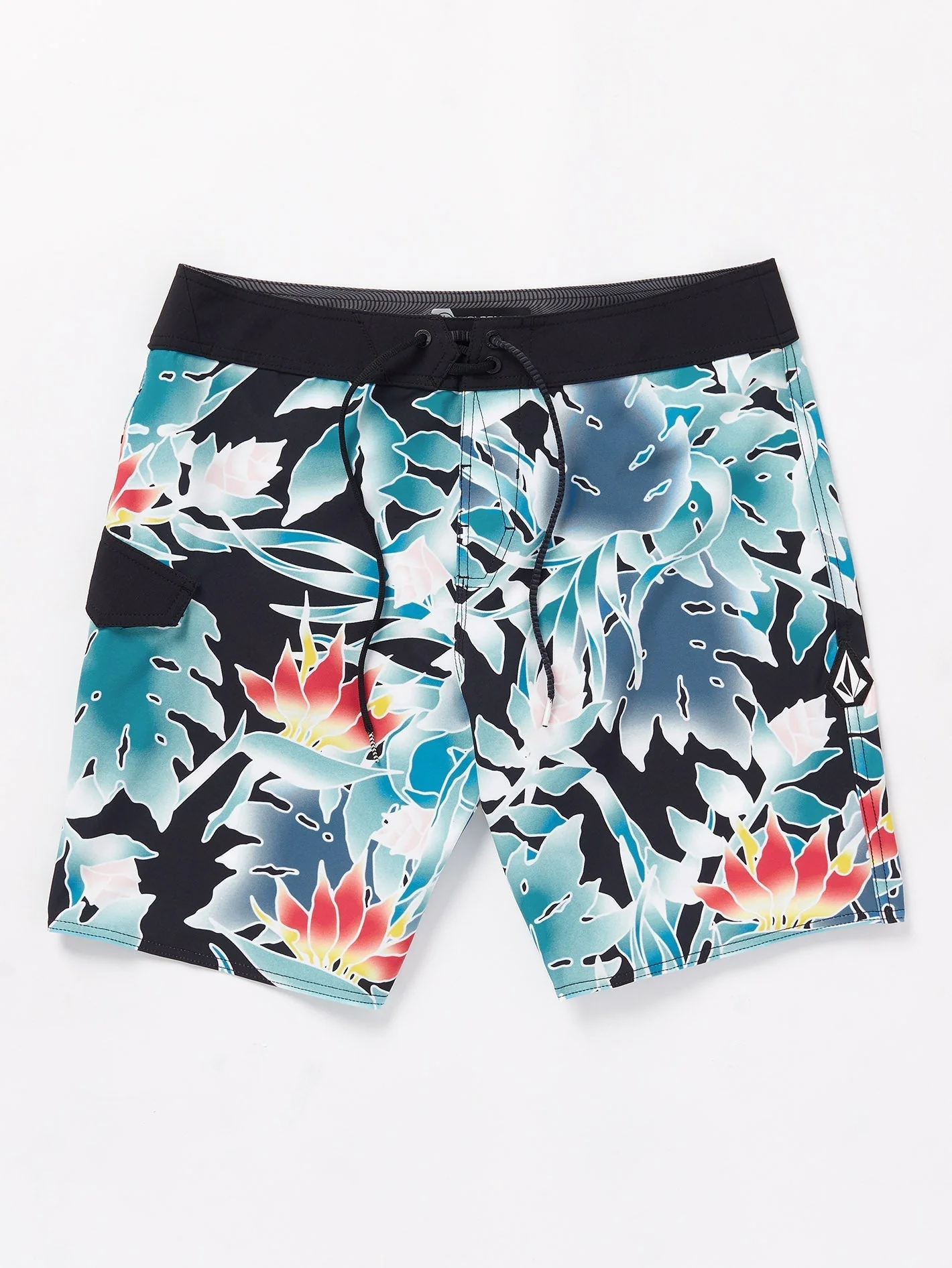 Leaf It Mod 19" Boardshort - BLACK - Image 3