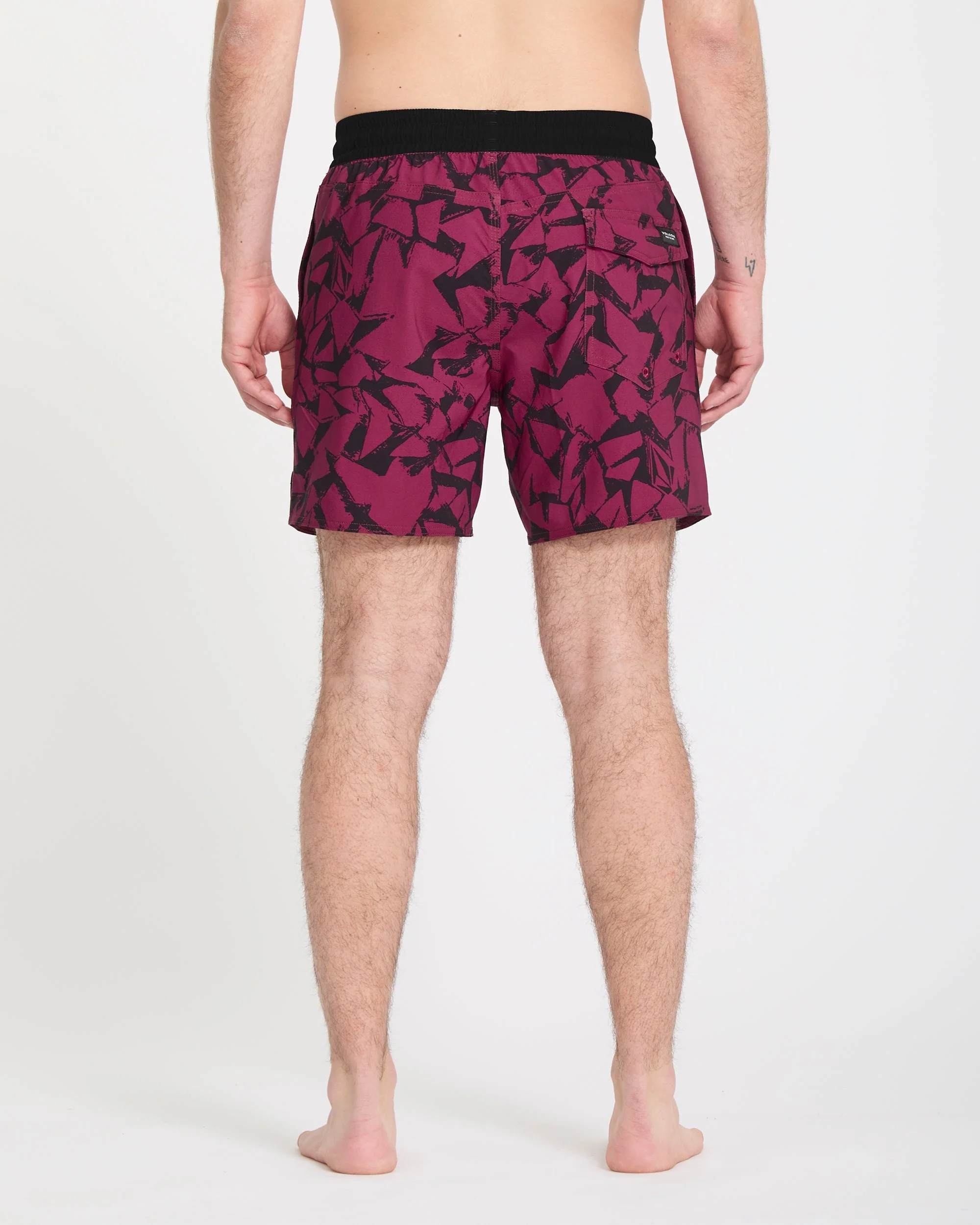 Lido Print Trunk 16" Boardshorts - Sangria - Image 2
