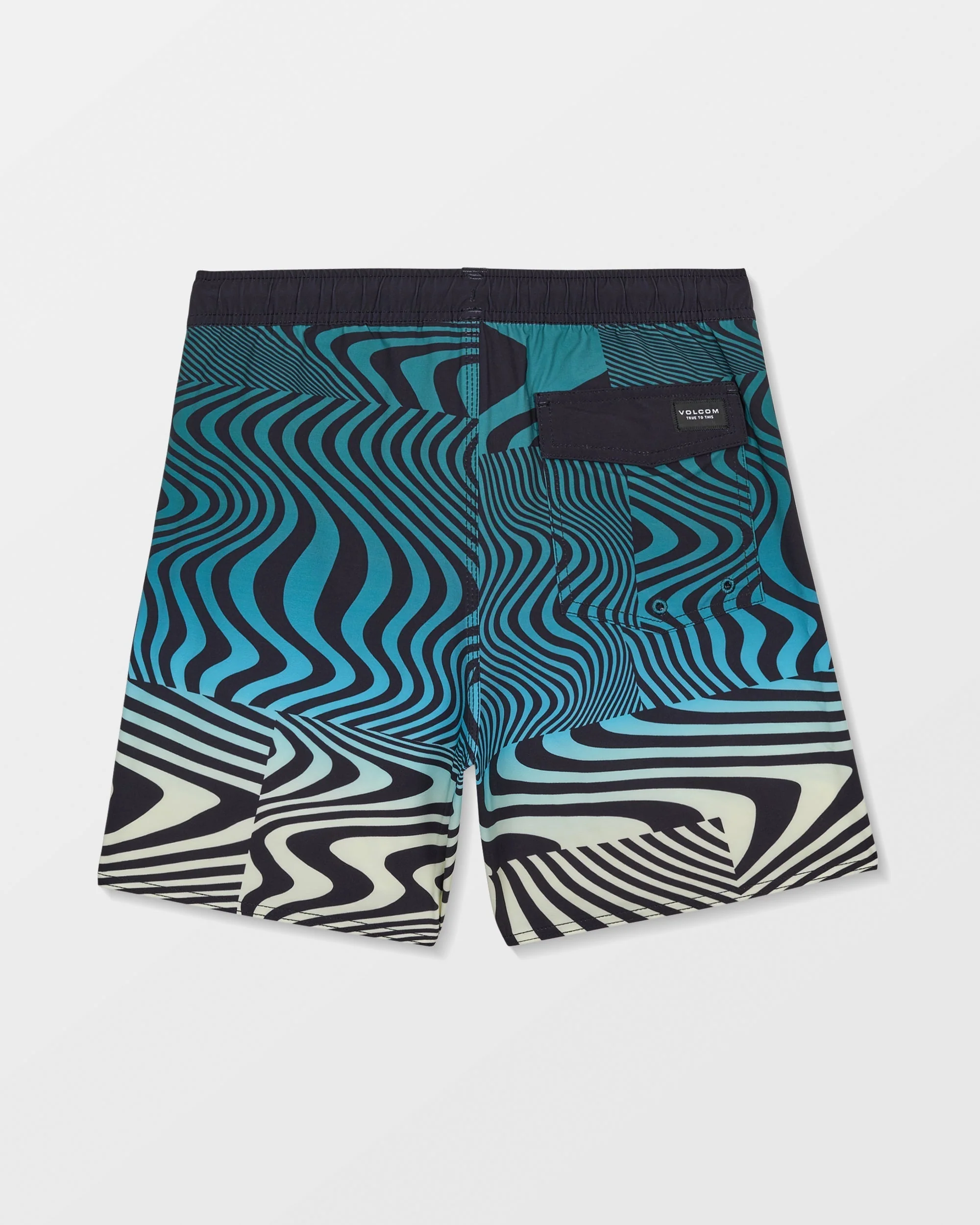 Lido Print Trunk Boardshorts - Rifle Green - (KINDER) - Image 2