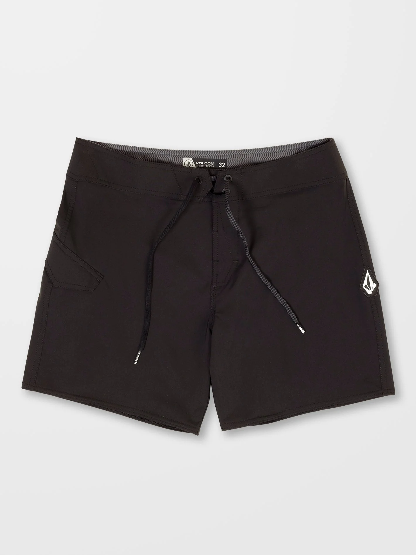 Lido Solid Mod 16" Badeshorts - BLACK - Image 3